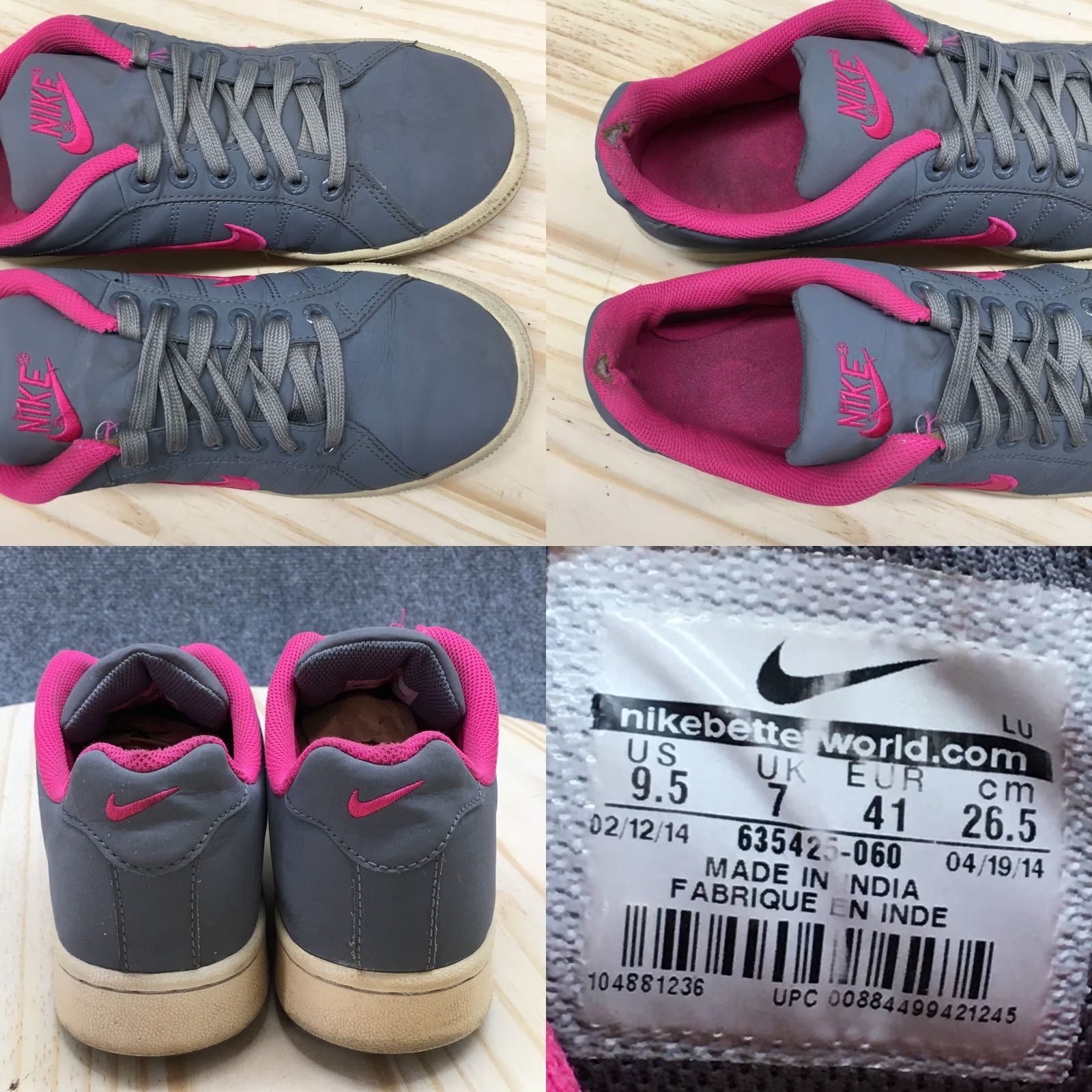 Nike Nike Sneaker Womens 9.5 Gray Court Traditions II Athletic Laced Up Casual Nike Court Shoes Women 9.5 Gray Size US 10 / IT 40 - 9 Thumbnail