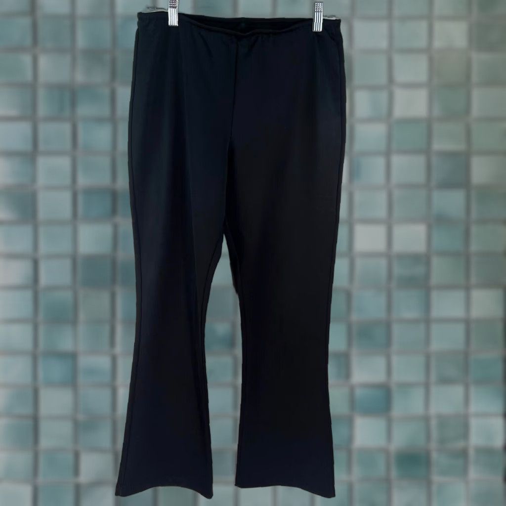 Vintage VINTAGE French Curve Womens USA Regular High Rise Casual Black Dress Pants SZ L Size 36" / US 14 / IT 50 - 1 Thumbnail