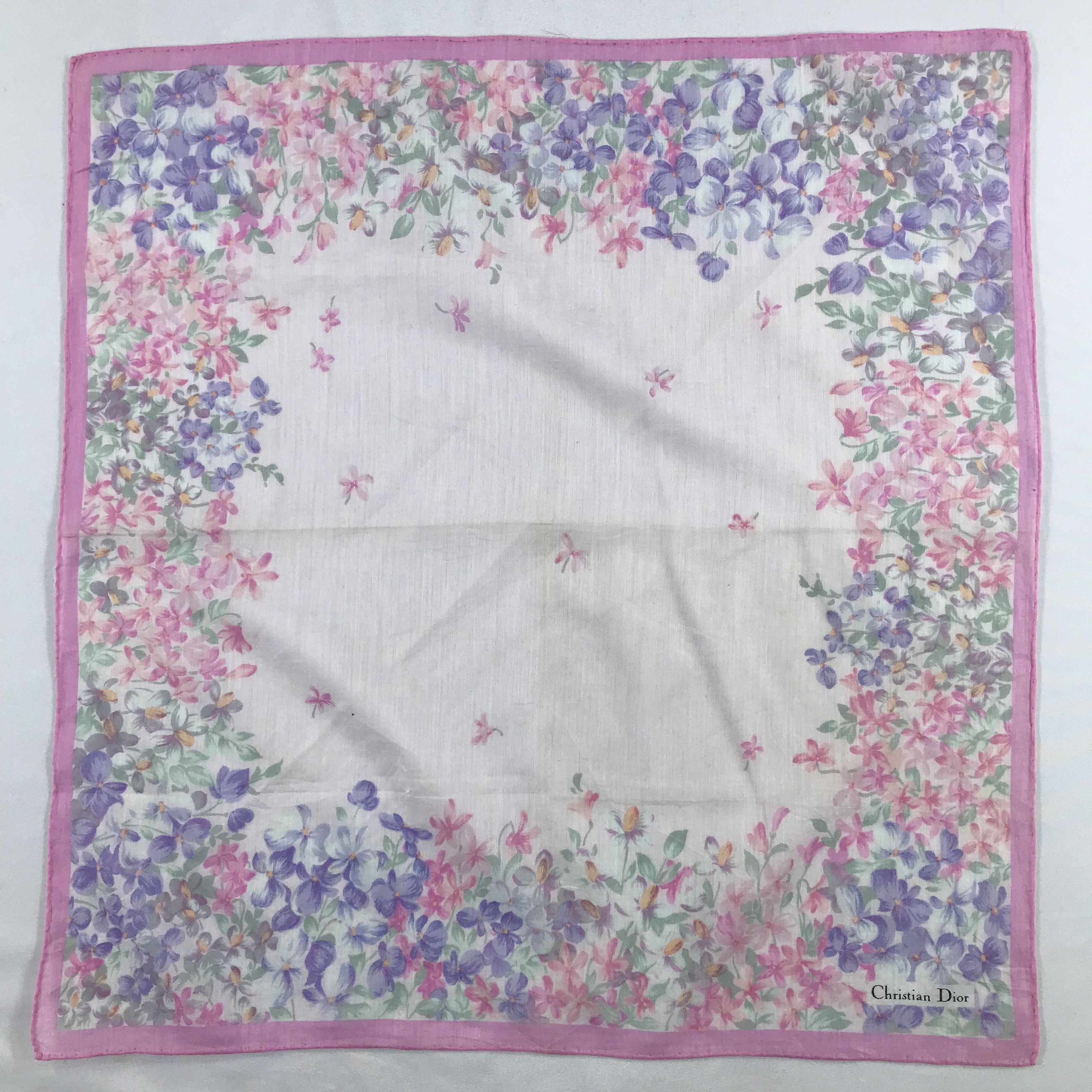 Vintage Christian Dior Bandana / Handkerchief / Neckerchief - S2319 Size ONE SIZE - 1 Thumbnail