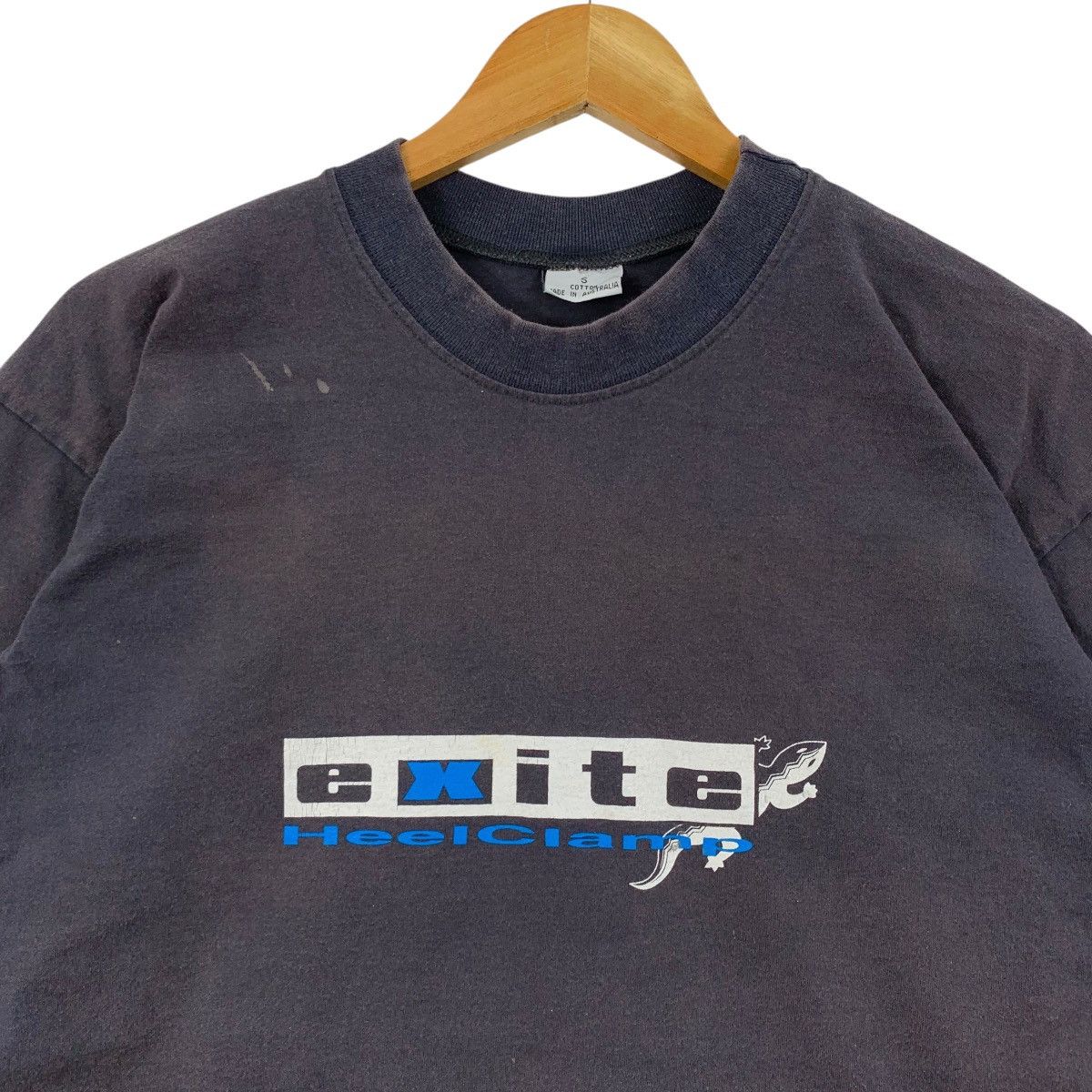 Vintage Vintage 90s EXITE HEELCLAMP The Best Way To Get High Tshirt Size US S / EU 44-46 / 1 - 3 Thumbnail