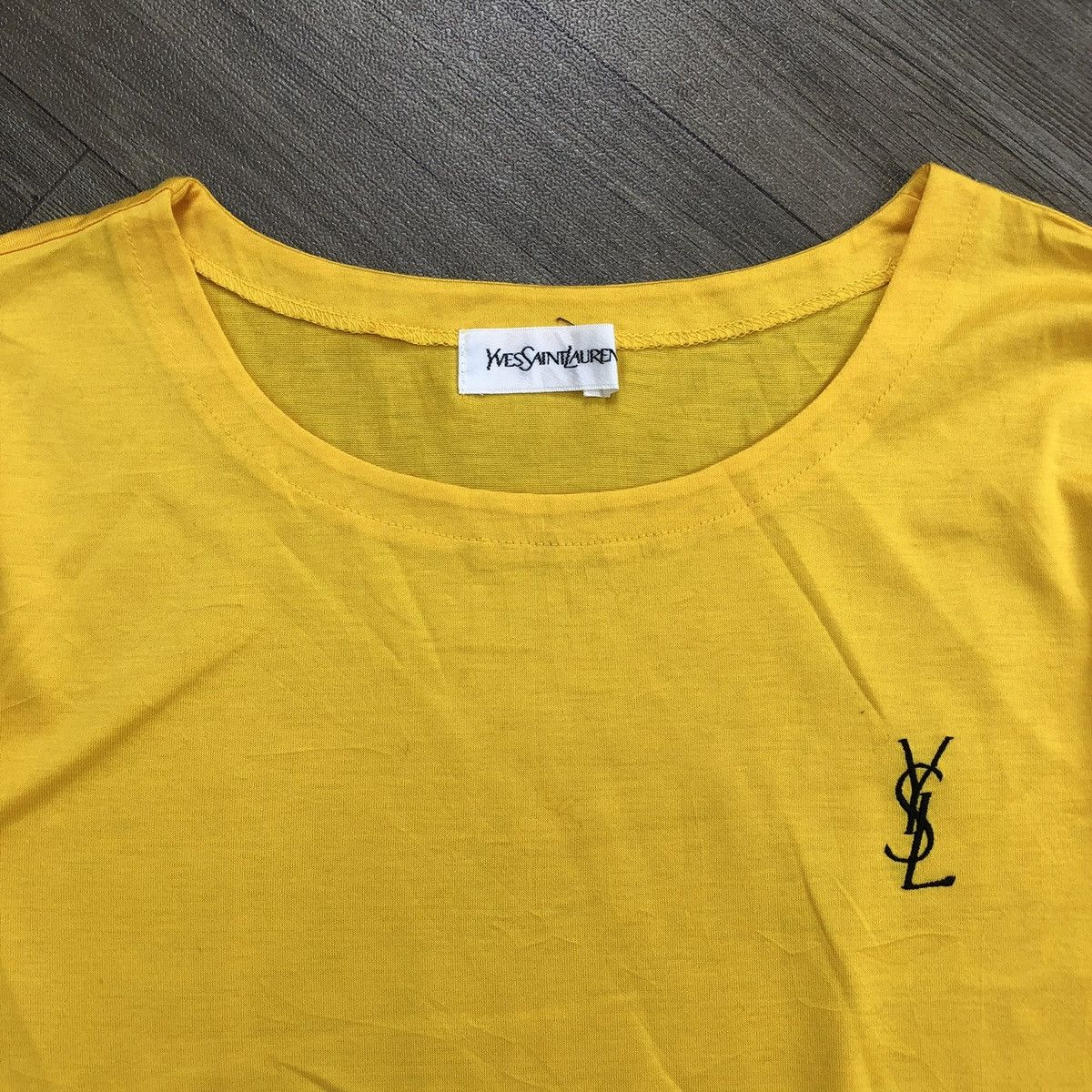 Yves Saint Laurent Vintage Yves Saint Laurent YSL Small Logo Long Sleeve Size US M / EU 48-50 / 2 - 3 Thumbnail