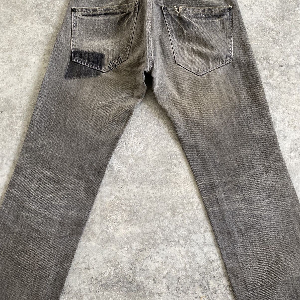 Japanese Brand Vintage Vibgyor Ash Grey Reworked Repaired Jeans Size US 28 / EU 44 - 15 Thumbnail