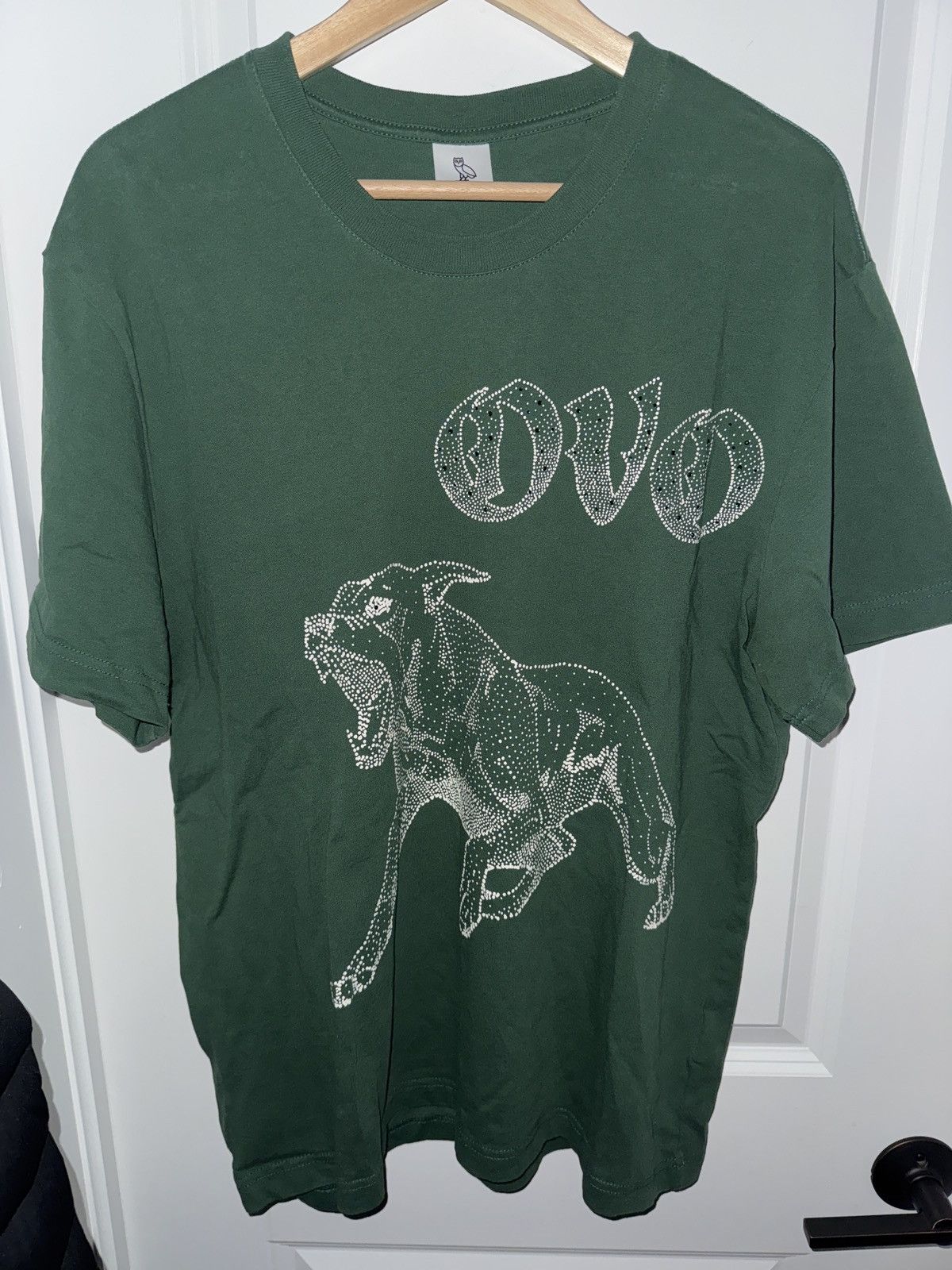 October's Very Own OvO Rhinestone Tee Size US M / EU 48-50 / 2 - 1 Thumbnail