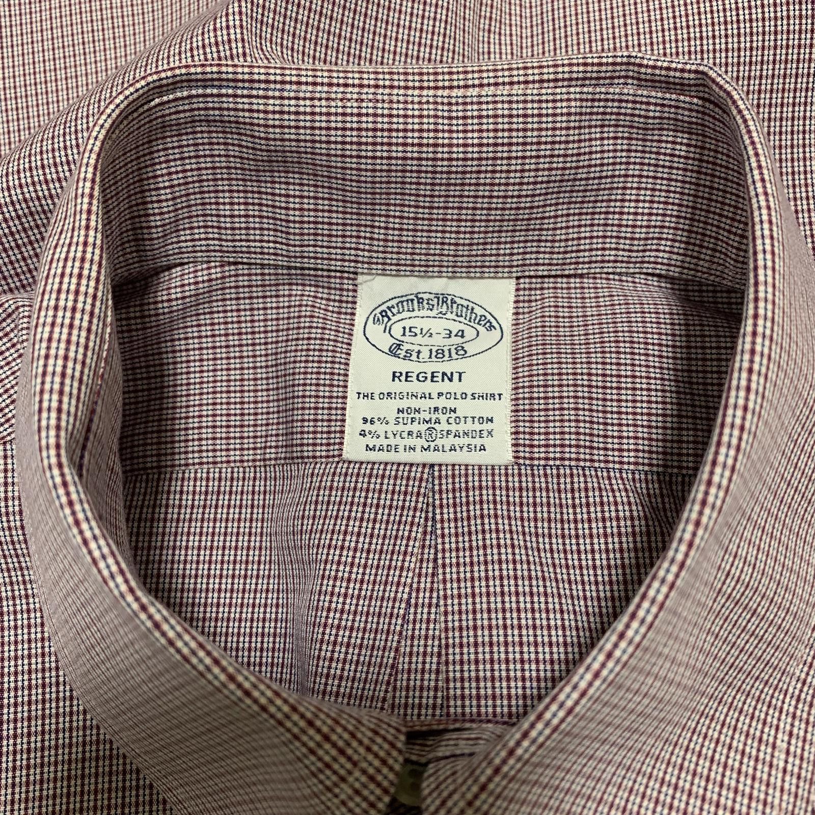Brooks Brothers Brooks Brothers Regent Fit Men's Shirt 15.5 34 Cotton Size US M / EU 48-50 / 2 - 3 Thumbnail