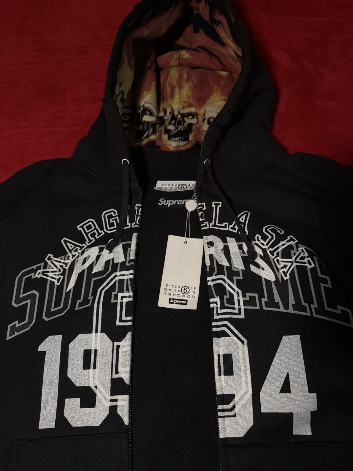 Maison Margiela × Supreme Supreme MM6 Maison Margiela Zip Up Hooded Sweatshirt Size US L / EU 52-54 / 3 - 1 Thumbnail