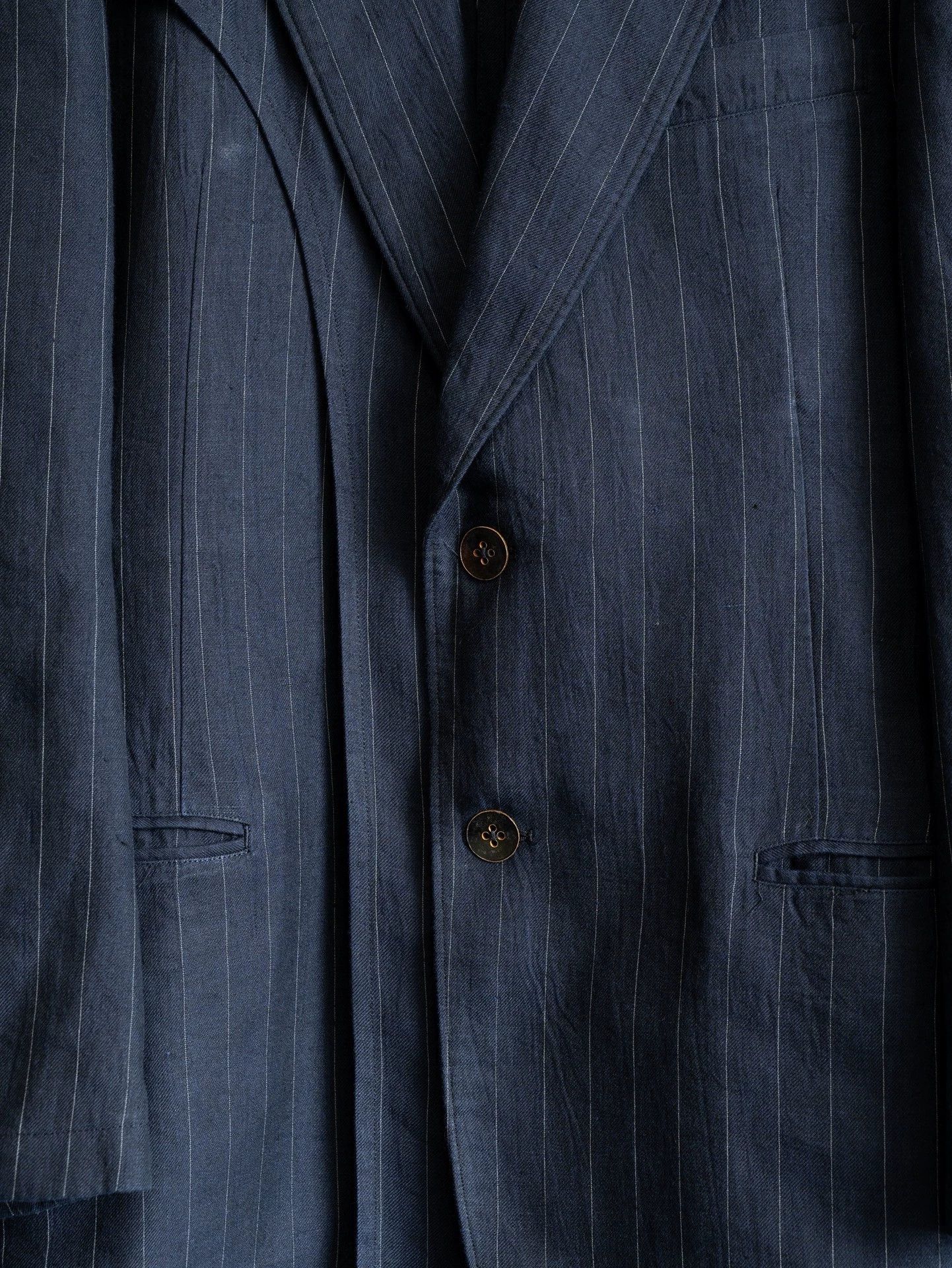 Yohji Yamamoto Yohji Yamamoto 05SS Striped Double Layer Runway Jacket Size US M / EU 48-50 / 2 - 5 Thumbnail