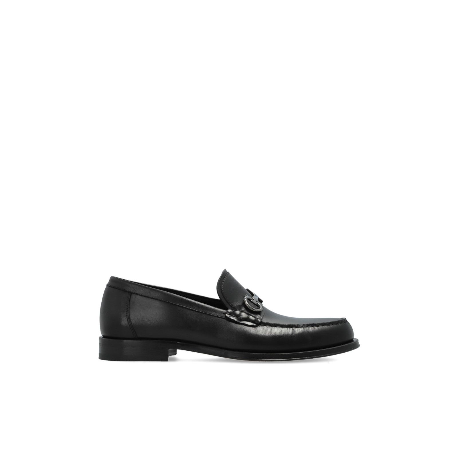 FERRAGAMO Teatro Black Leather Loafers New & Authentic (Men'