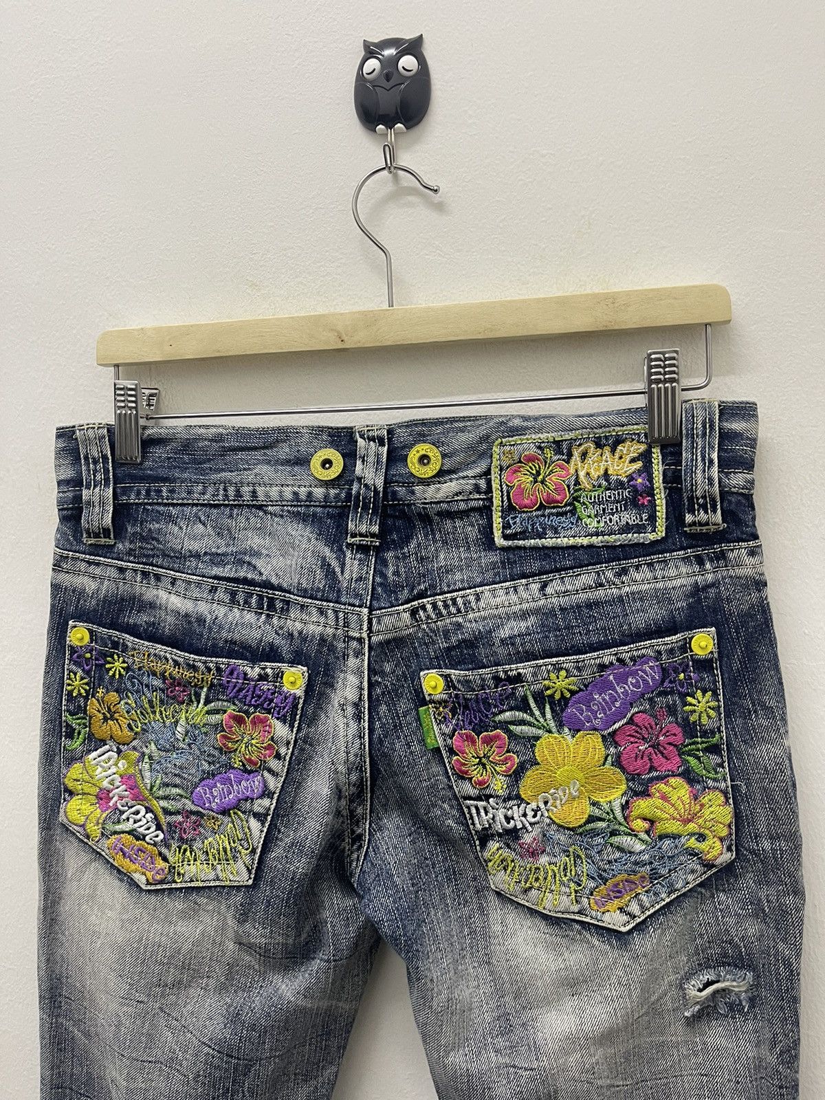If Six Was Nine Rare Vintage Japan Embroidered Distressed Lgb Hysteric Style Size 30" / US 8 / IT 44 - 3 Thumbnail
