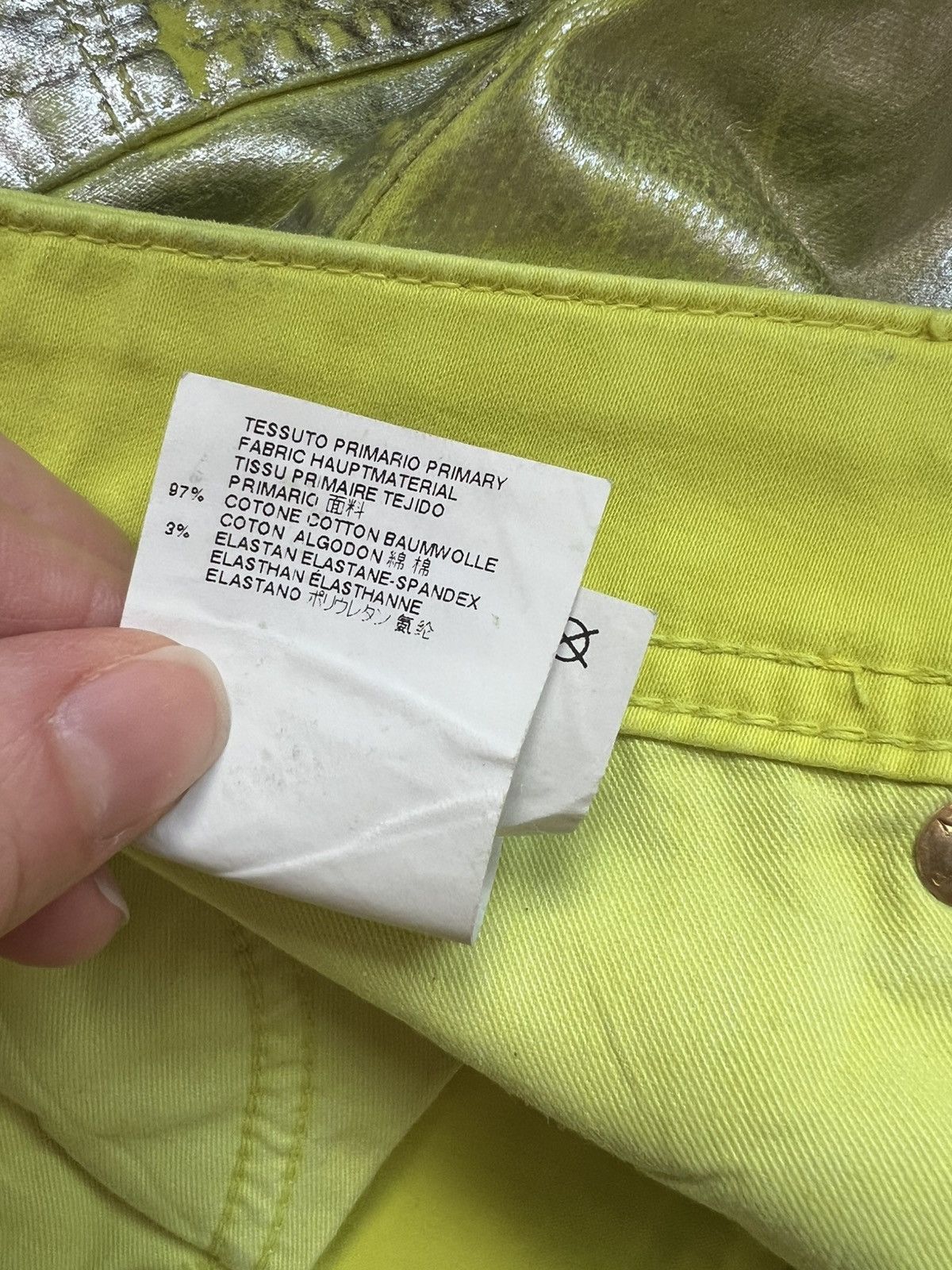 Just Cavalli Just Cavalli Neon Green Skinny Pants Size 27" / US 4 / IT 40 - 9 Thumbnail