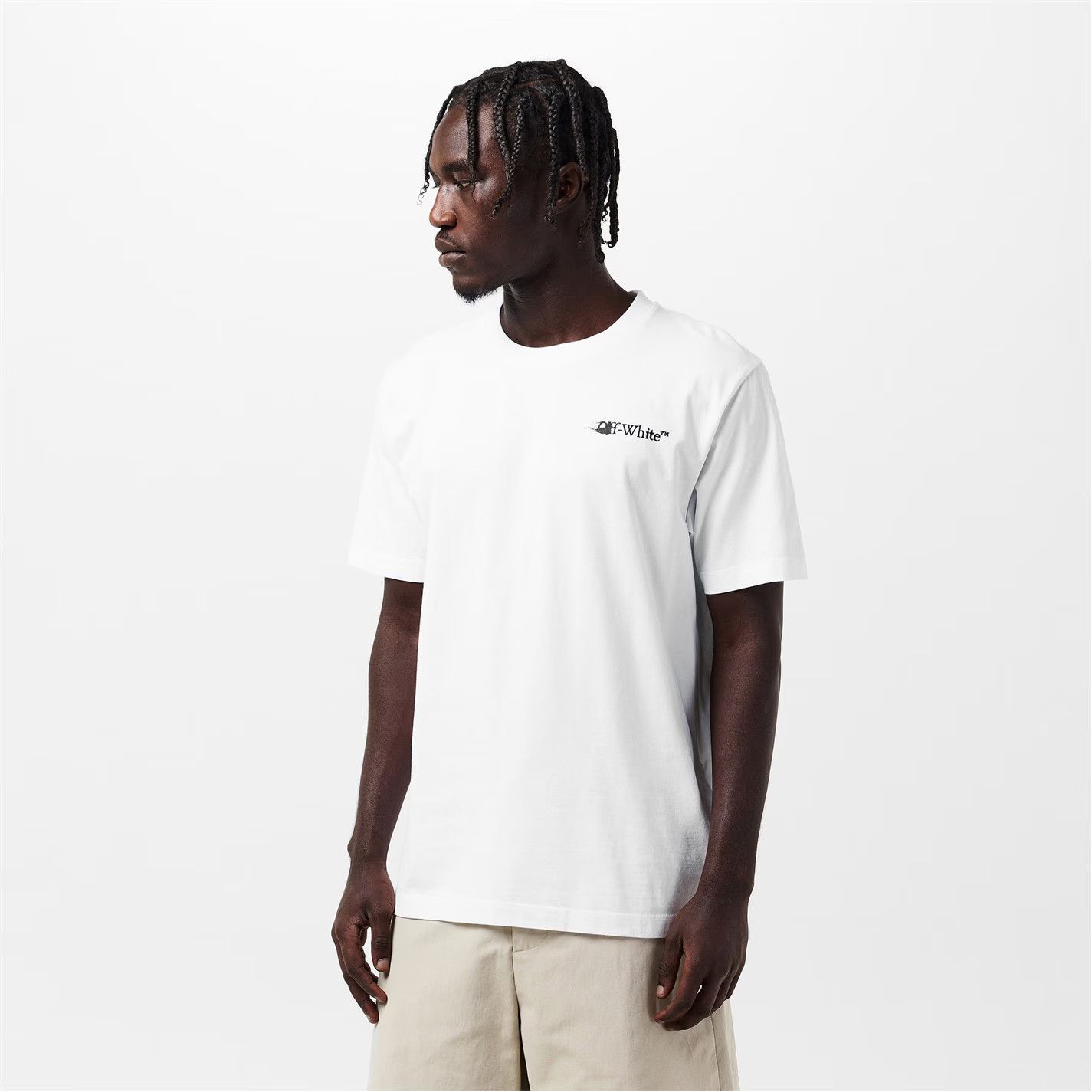 Off-White o1g2r1mq0226 Ink Arrow T-Shirt In White Size US XL / EU 56 / 4 - 3 Thumbnail