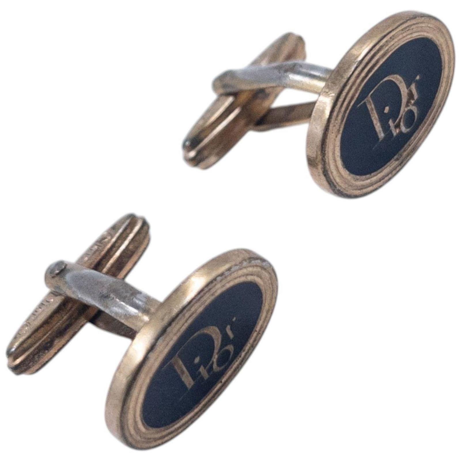Dior Vintage 90s Dior Embossed Cufflinks Size ONE SIZE - 3 Thumbnail
