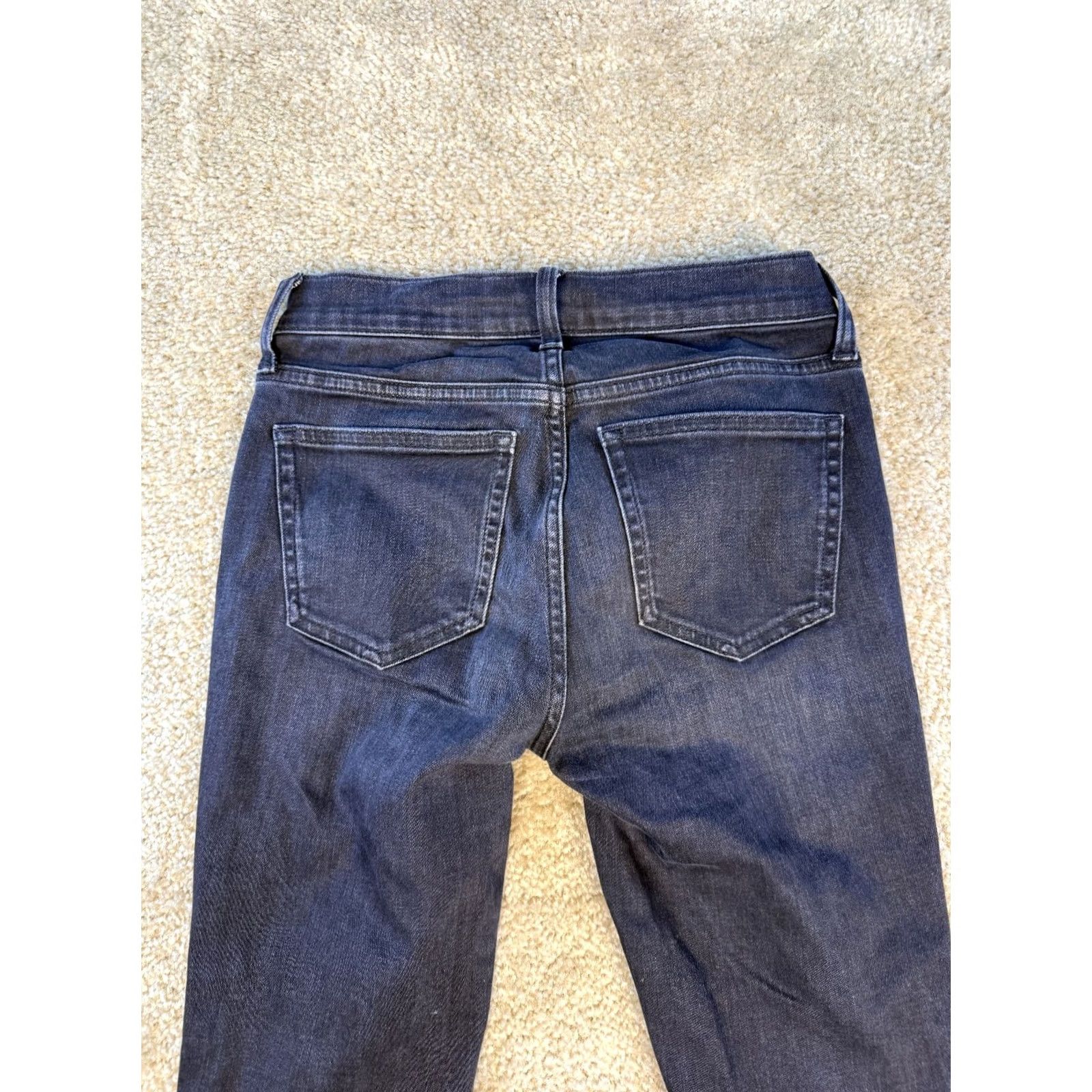 J.Crew J.CREW Women Jeans Skinny Mid Rise 27 x27 Dark Wash Stretch 8" Toothpick D251 Size 42" / US 20 - 5 Thumbnail