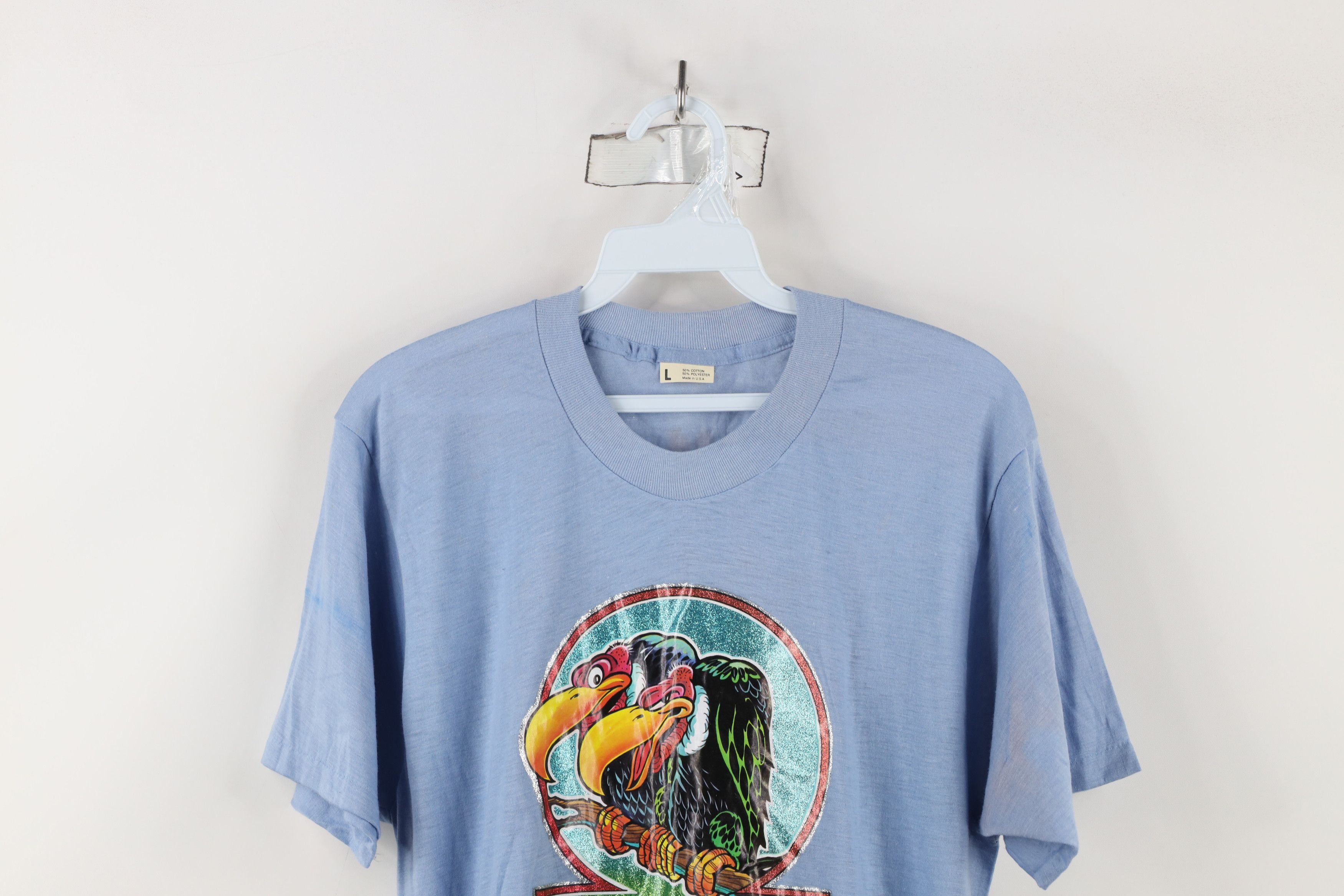 Vintage Vintage 80s My Ass I'm Gonna Kill Something Vulture T-Shirt Size US L / EU 52-54 / 3 - 2 Thumbnail