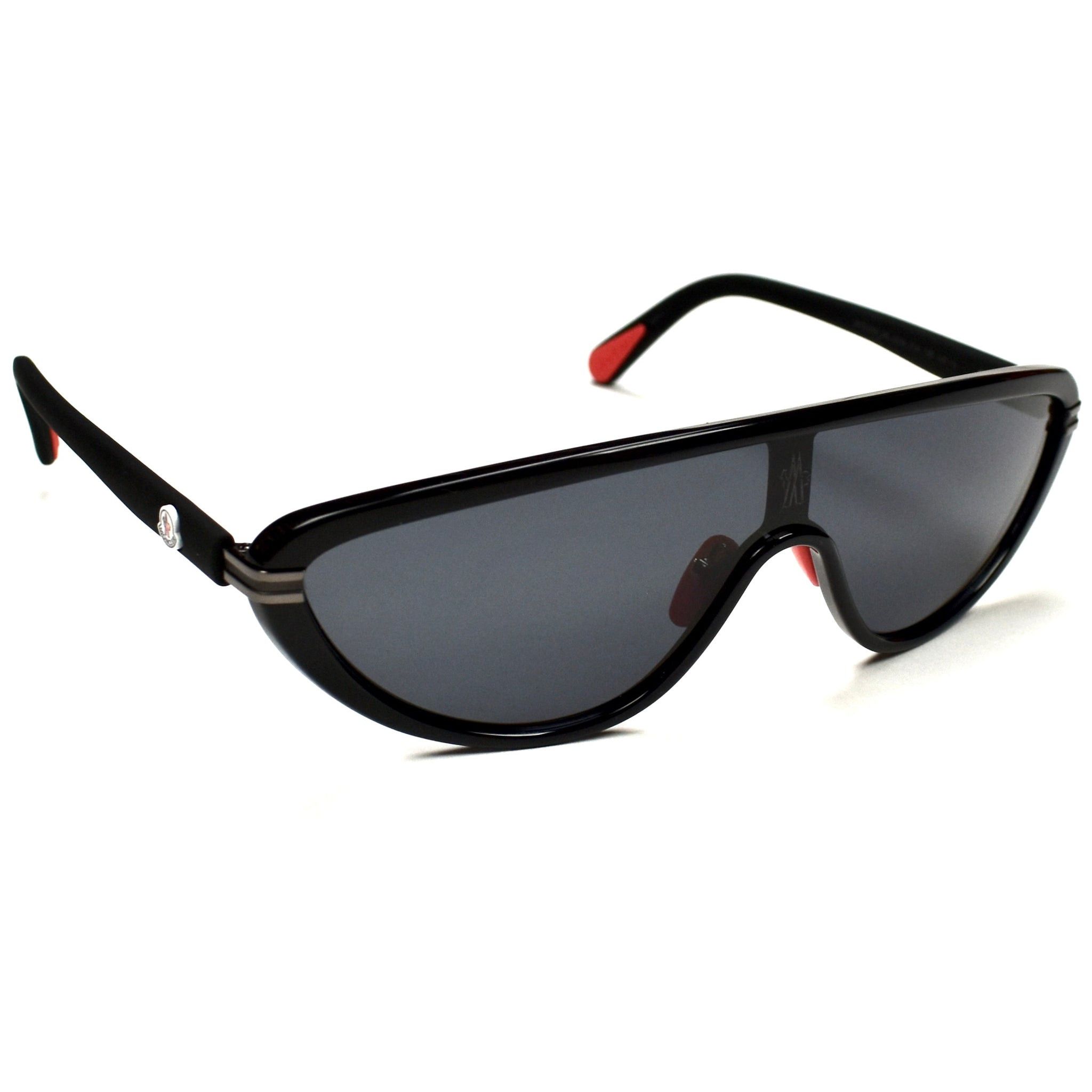 Moncler Moncler Vitesse Shield Sunglasses Black Gray Size ONE SIZE - 1 Thumbnail
