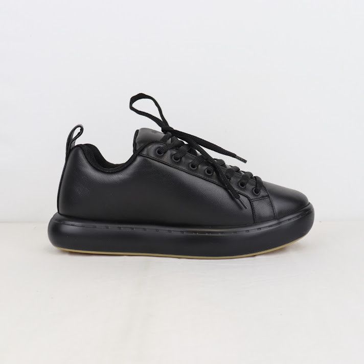 Bottega Veneta o1rshd1 Tennis Calf Leather Sneakers in Black Size US 10 / EU 43 - 2 Thumbnail