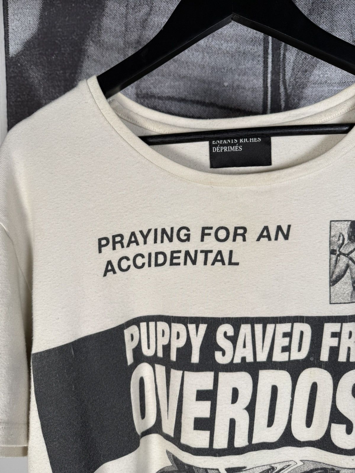 Enfants Riches Deprimes GRAIL💉 OG FALL/WINTER 2018-19 "PUPPY SAVED FROM OVERDOSE" Size US XL / EU 56 / 4 - 6 Thumbnail