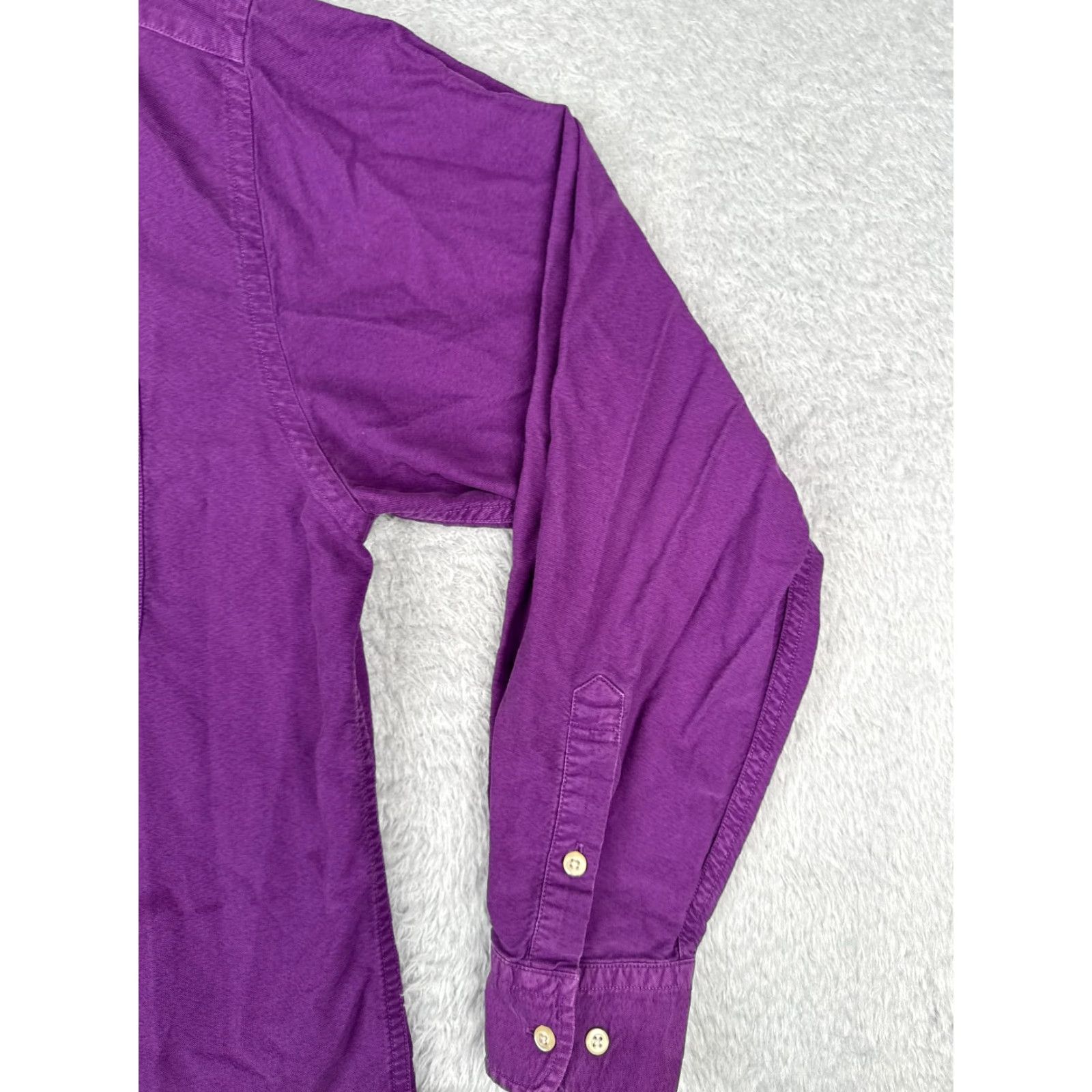 Tommy Hilfiger Tommy Hilfiger Men's Button-Up Shirt Large Purple Long Sleeve Casual Workwear 90s Vintage Size US L / EU 52-54 / 3 - 2 Thumbnail