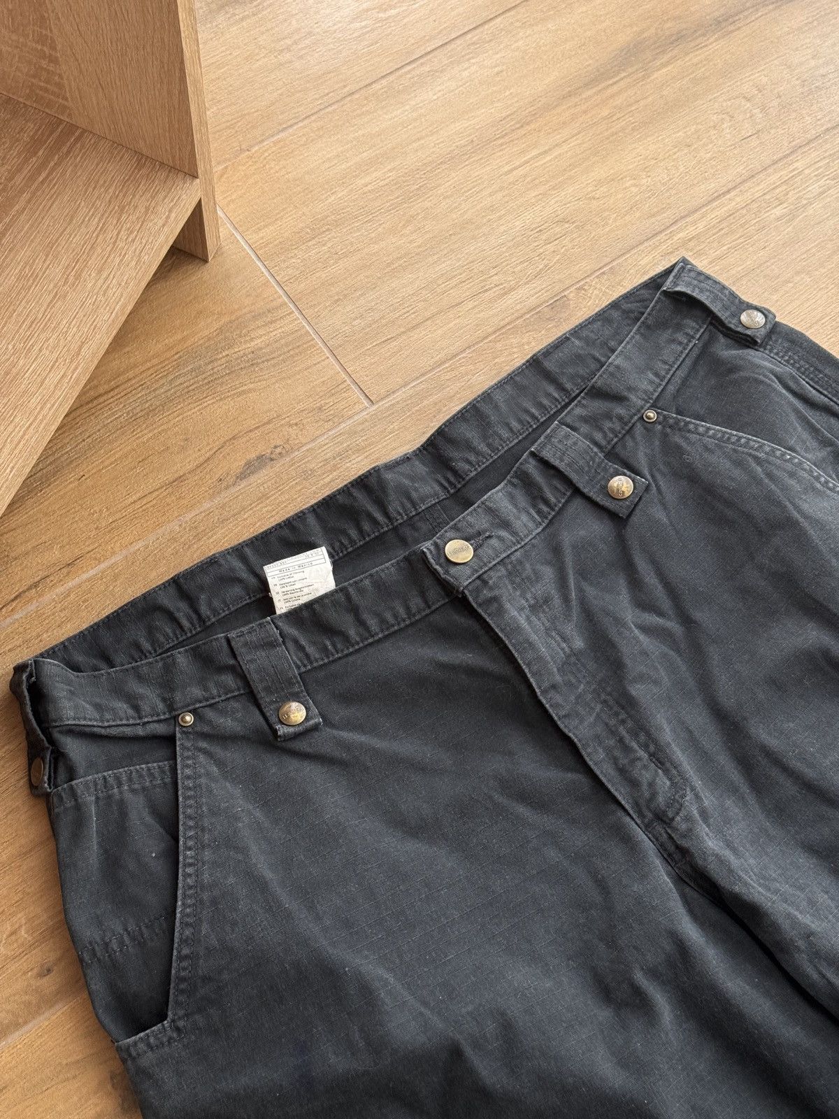 Carhartt × Carhartt Wip × Vintage Vintage Carhartt WIP Workwear Black Streetwear Pants Size US 40 / EU 56 - 7 Thumbnail