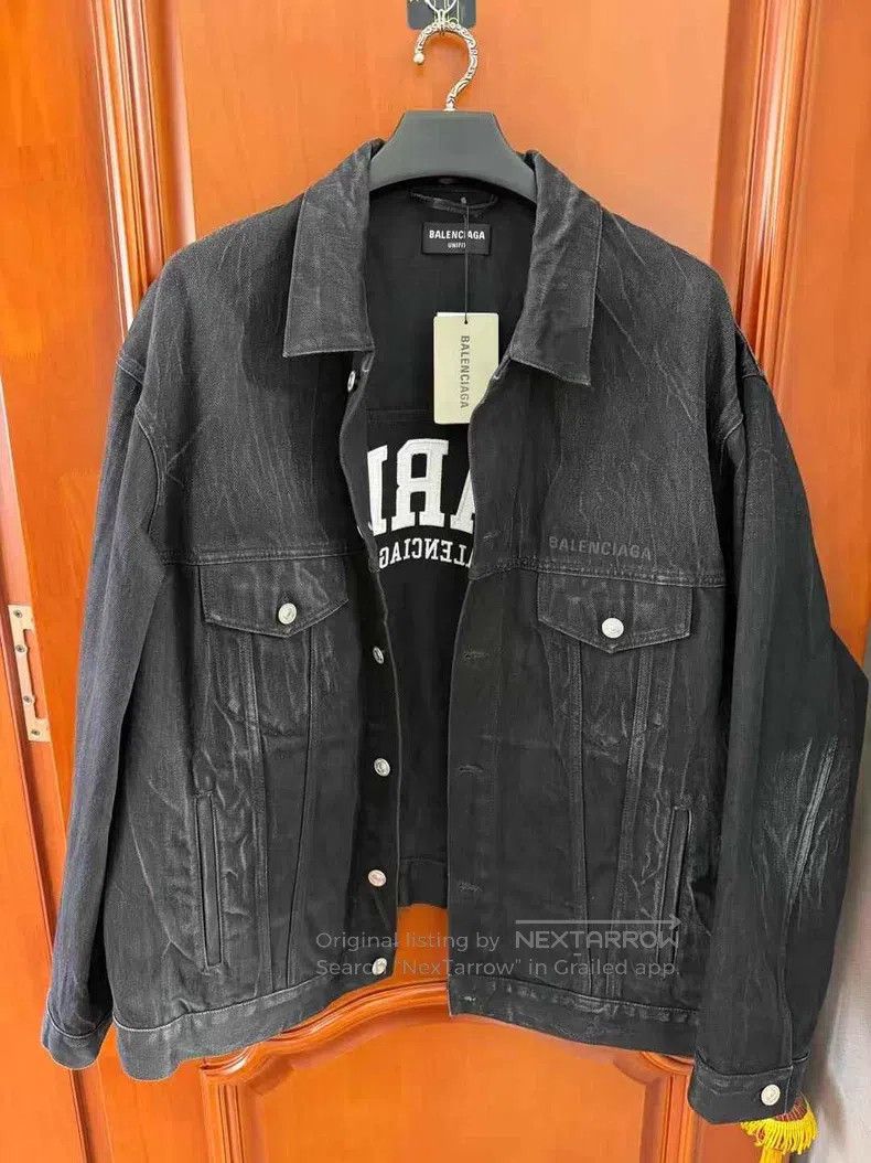Balenciaga Balenciaga Denim Jacket Size US M / EU 48-50 / 2 - 2 Thumbnail