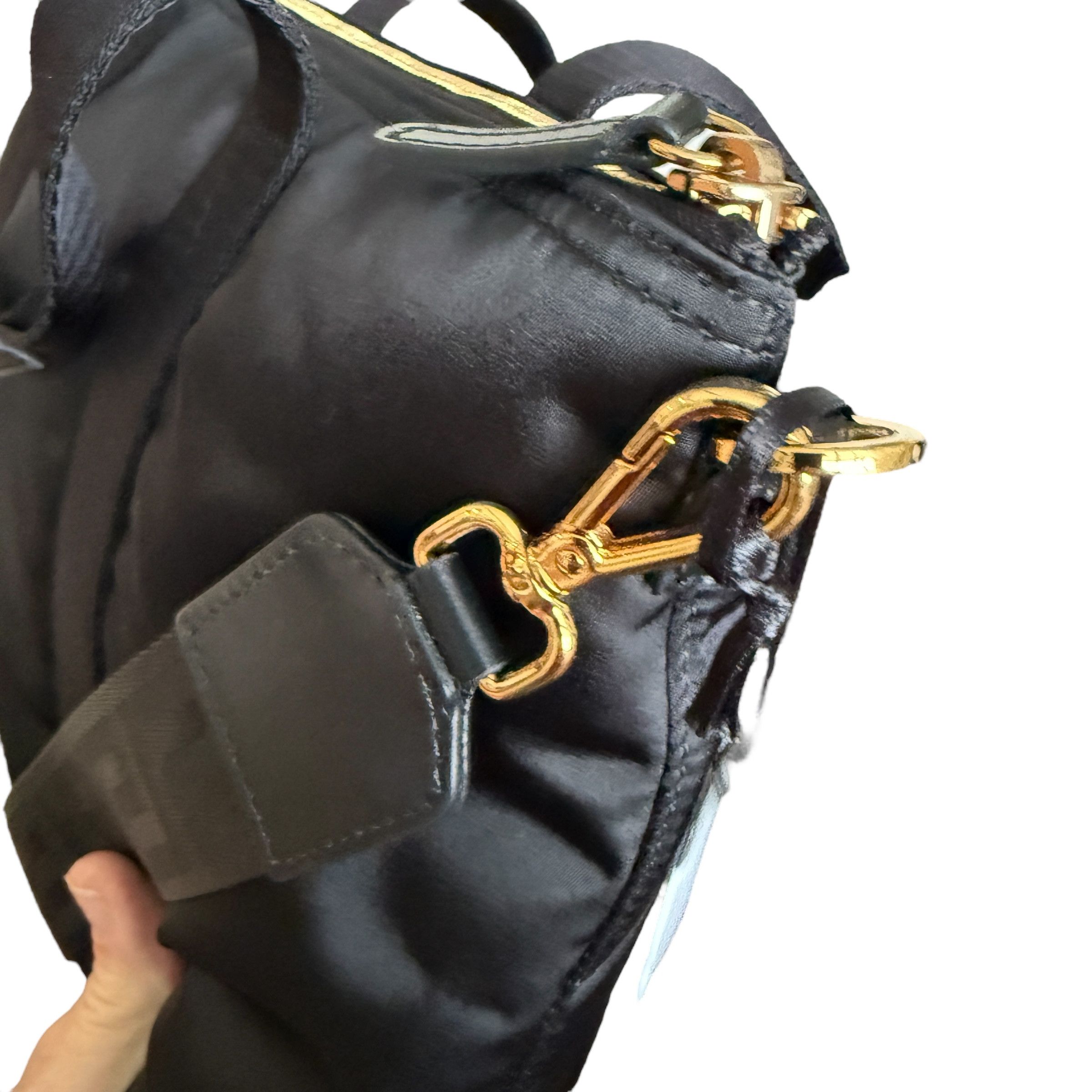 Versace Versace 1013787 Black Nylon La Medusa Shoulder Tote Bag Size ONE SIZE - 6 Thumbnail
