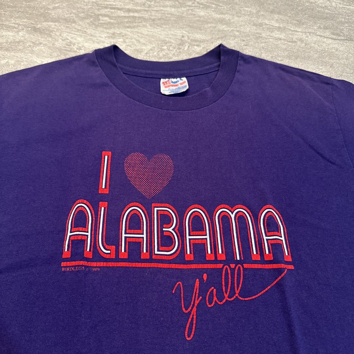 Vintage Vintage 80s Women’s Alabama Love Heart Crop Cutoff Shirt Size XL / US 12-14 / IT 48-50 - 2 Thumbnail