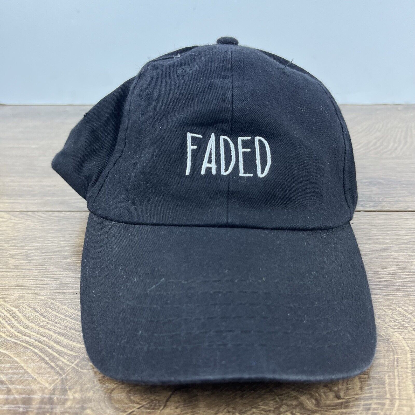 Other Faded Hat Faded Baseball Hat Black Cap Adjustable Hat Black Size ONE SIZE - 2 Thumbnail