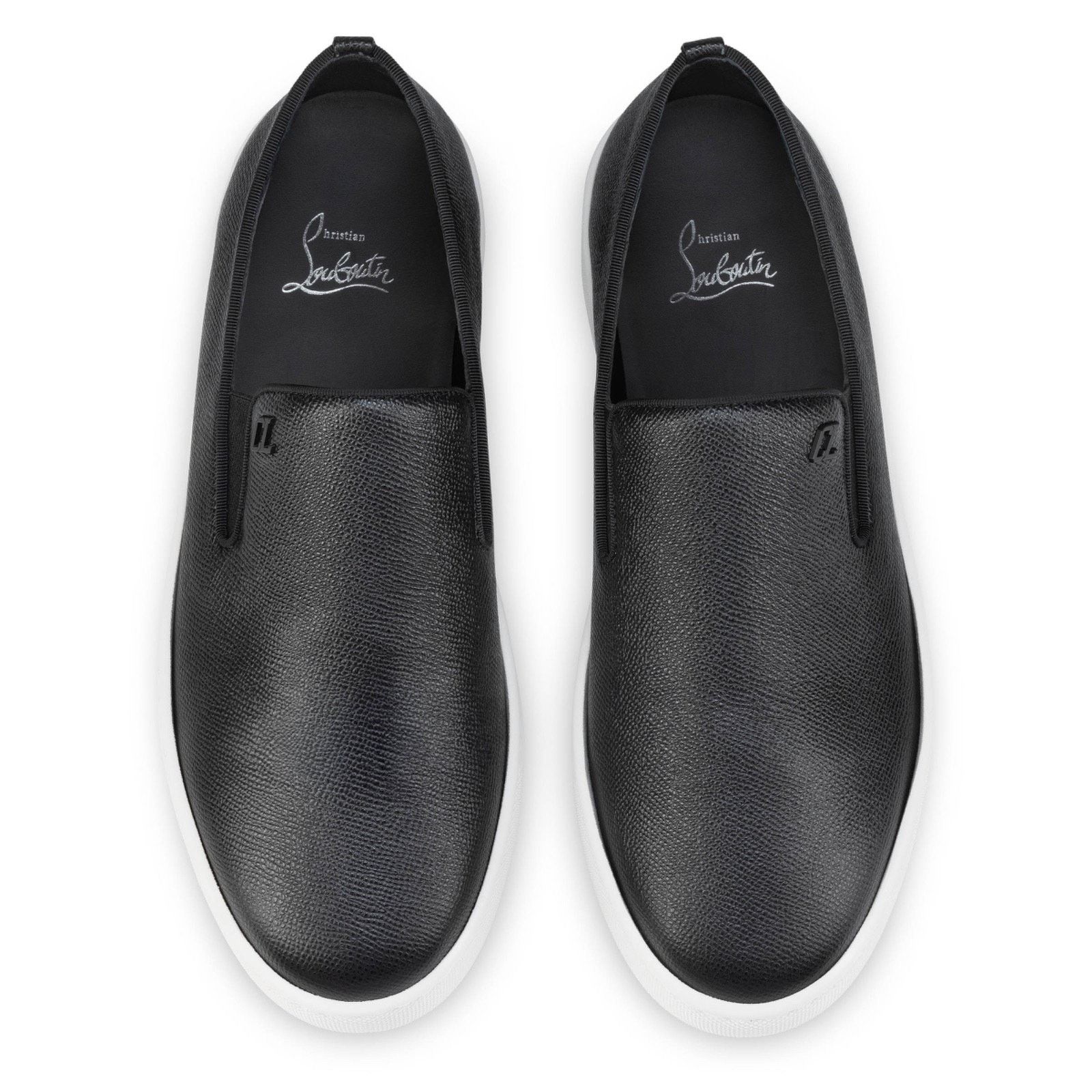 Christian Louboutin Christian Louboutin Mens Boatissimo Flat Black Leather Size US 9 / EU 42 - 11 Thumbnail