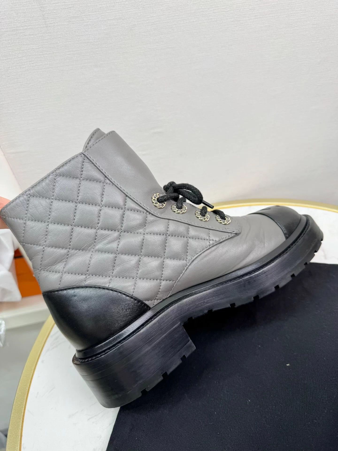 Chanel boots 35 authentic worn a few times clean