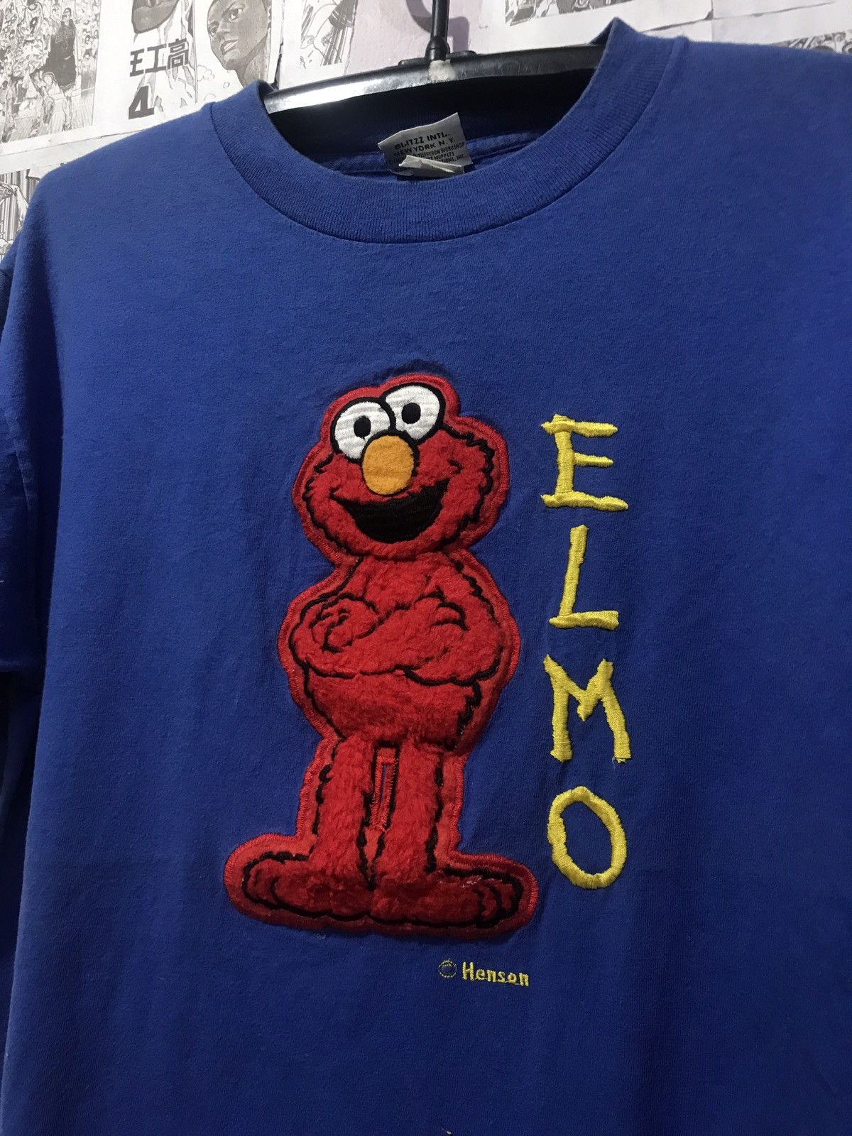 Cartoon Network × Vintage Vintage Sesame Street Fuzzy Elmo Henson T-Shirt Size US L / EU 52-54 / 3 - 3 Thumbnail