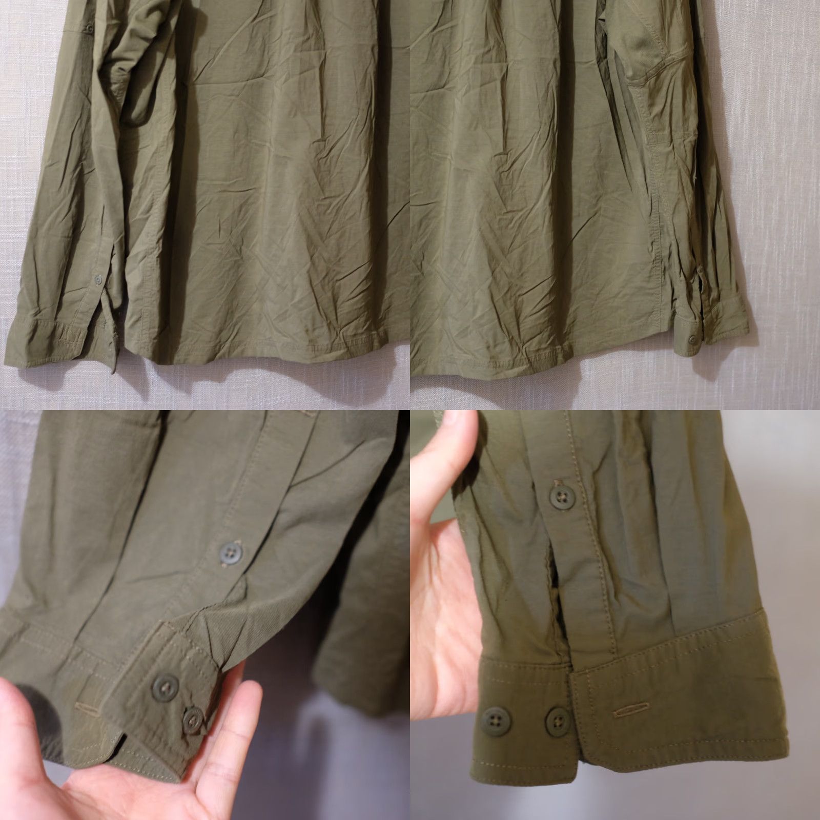 Vintage EUC REI Coop Shirt Green Long Sleeve Outdoor Hiking Mens 2XL Button-Up Nylon/Spandex Casual Travel Pockets 90s? Size US XXL / EU 58 / 5 - 8 Thumbnail