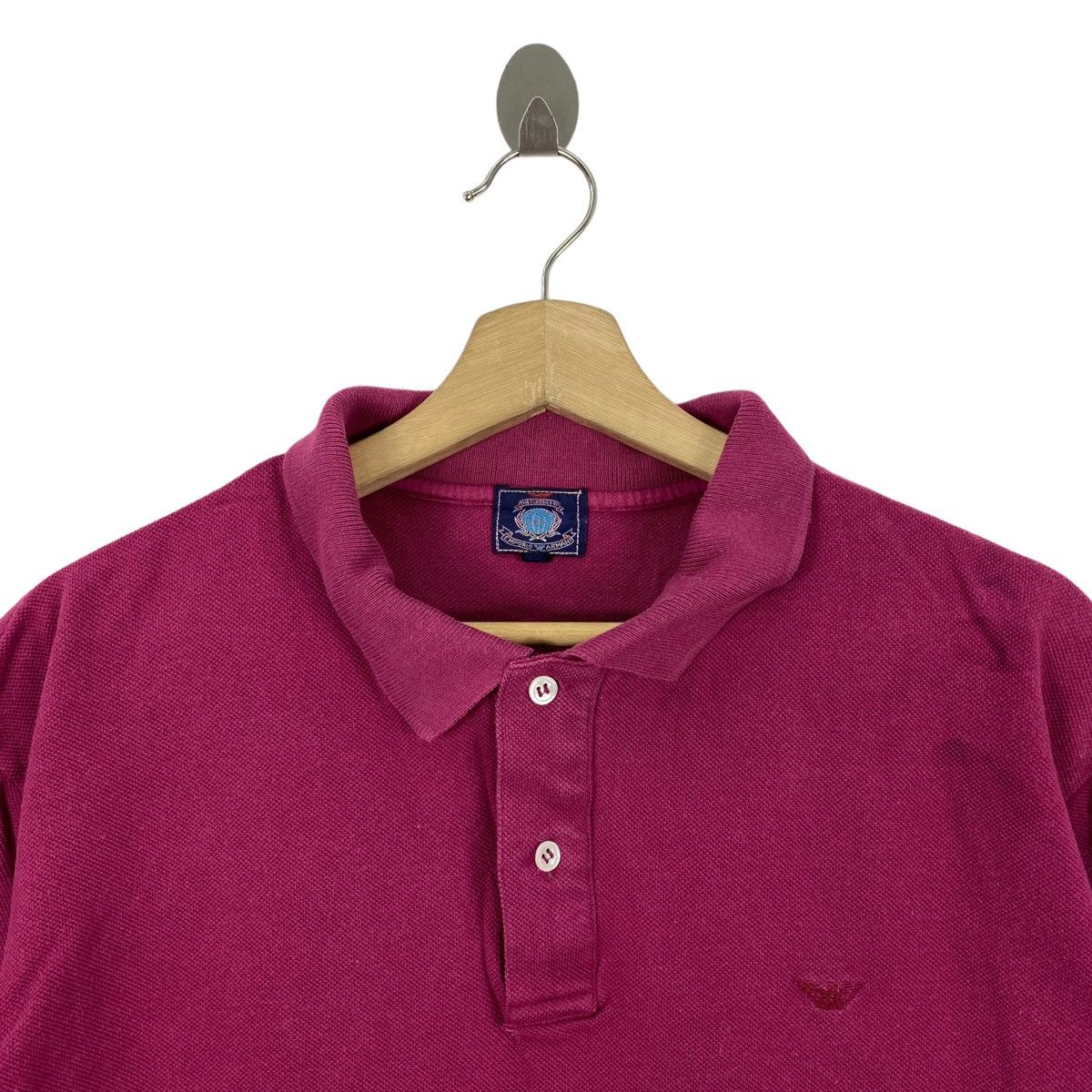 Emporio Armani EMPORIO ARMANI Italian Brand Plain Pink Button Up Shirt Size US L / EU 52-54 / 3 - 2 Thumbnail