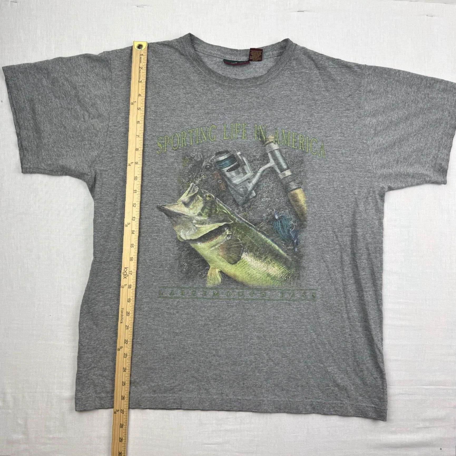 Vintage VINTAGE Saddlebred Gray Short Sleeve T-Shirt Adult Medium Nature Animals Fishing Y2K Mens Size US M / EU 48-50 / 2 - 7 Thumbnail