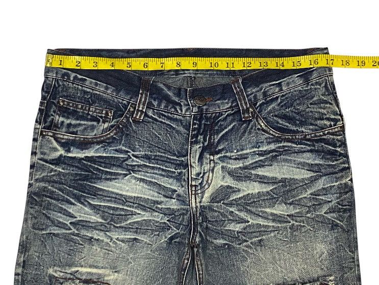 If Six Was Nine × Japanese Brand × LOWBOX LowBox Ripped Distressed Denim Punk Rock Undercover Inspired Size US 32 / EU 48 - 14 Thumbnail