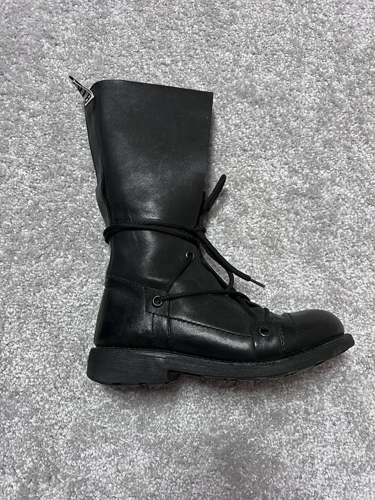 Dirk Bikkembergs Dirk Bikkembergs Black Combat Square Lace High Boots Size 36 Size US 6 / IT 36 - 7 Thumbnail