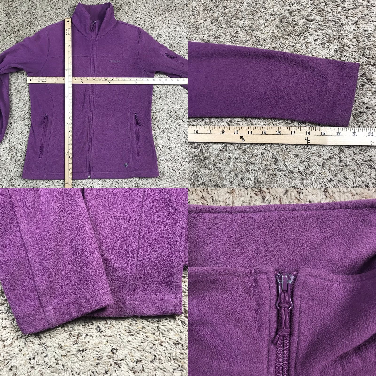 Vintage Columbia Sportswear Womens Purple Fleece Jacket Large Full Zip Embroidered Logo Size L / US 10 / IT 46 - 8 Thumbnail