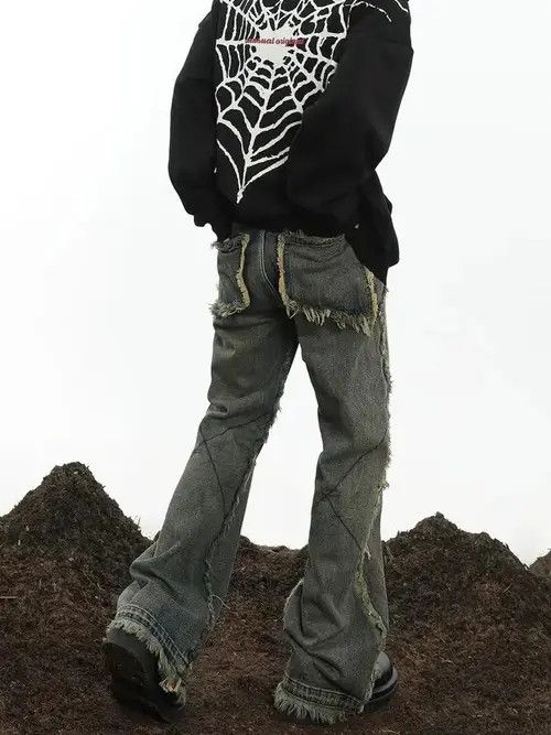 Japanese Brand × Jean Flared Style Denim Jean Size US 34 / EU 50 - 2 Thumbnail