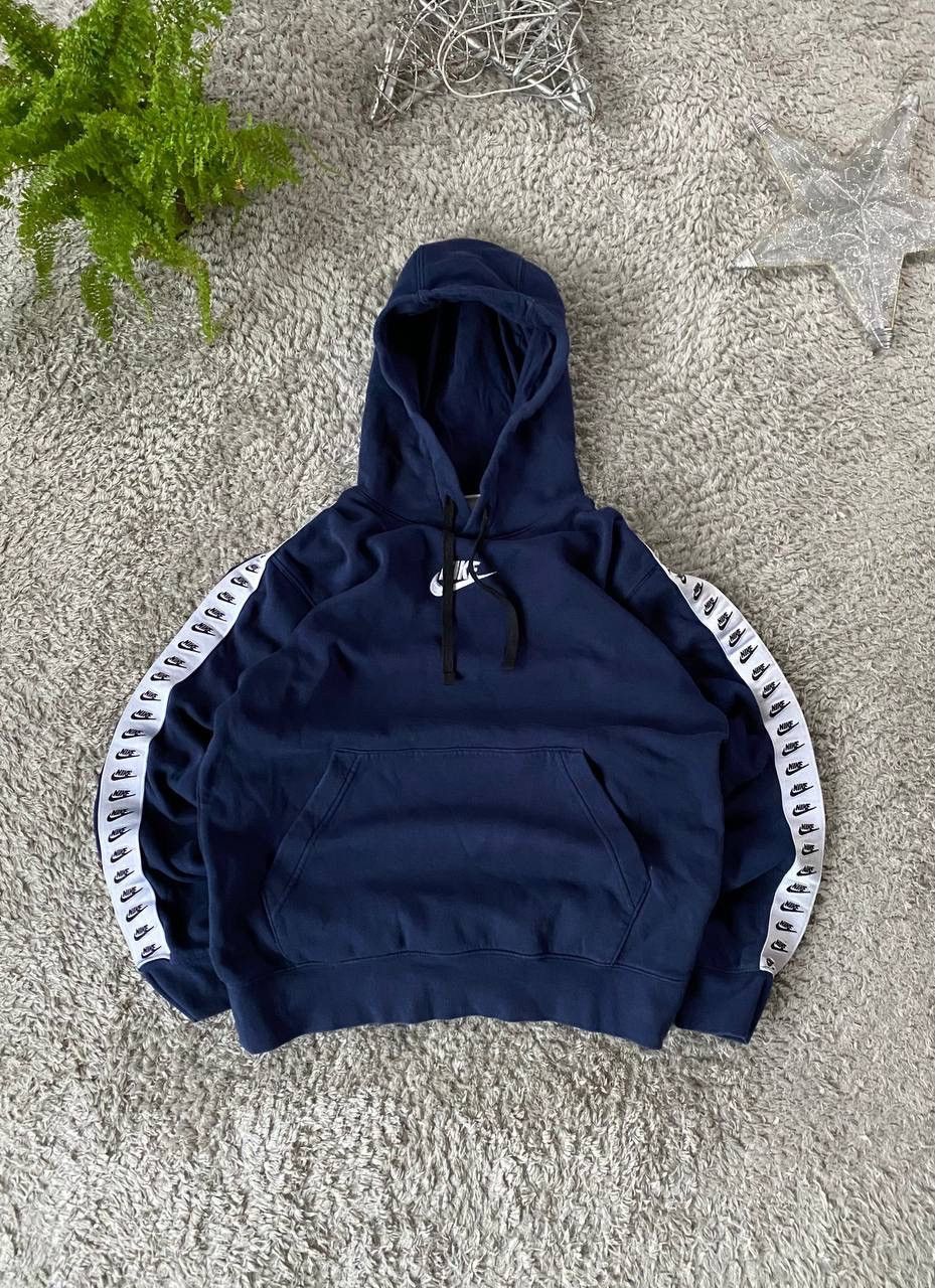 Nike × Vintage Nike Hoodie Logo Swoosh Streetwear Drill Y2K Size US S / EU 44-46 / 1 - 1 Thumbnail