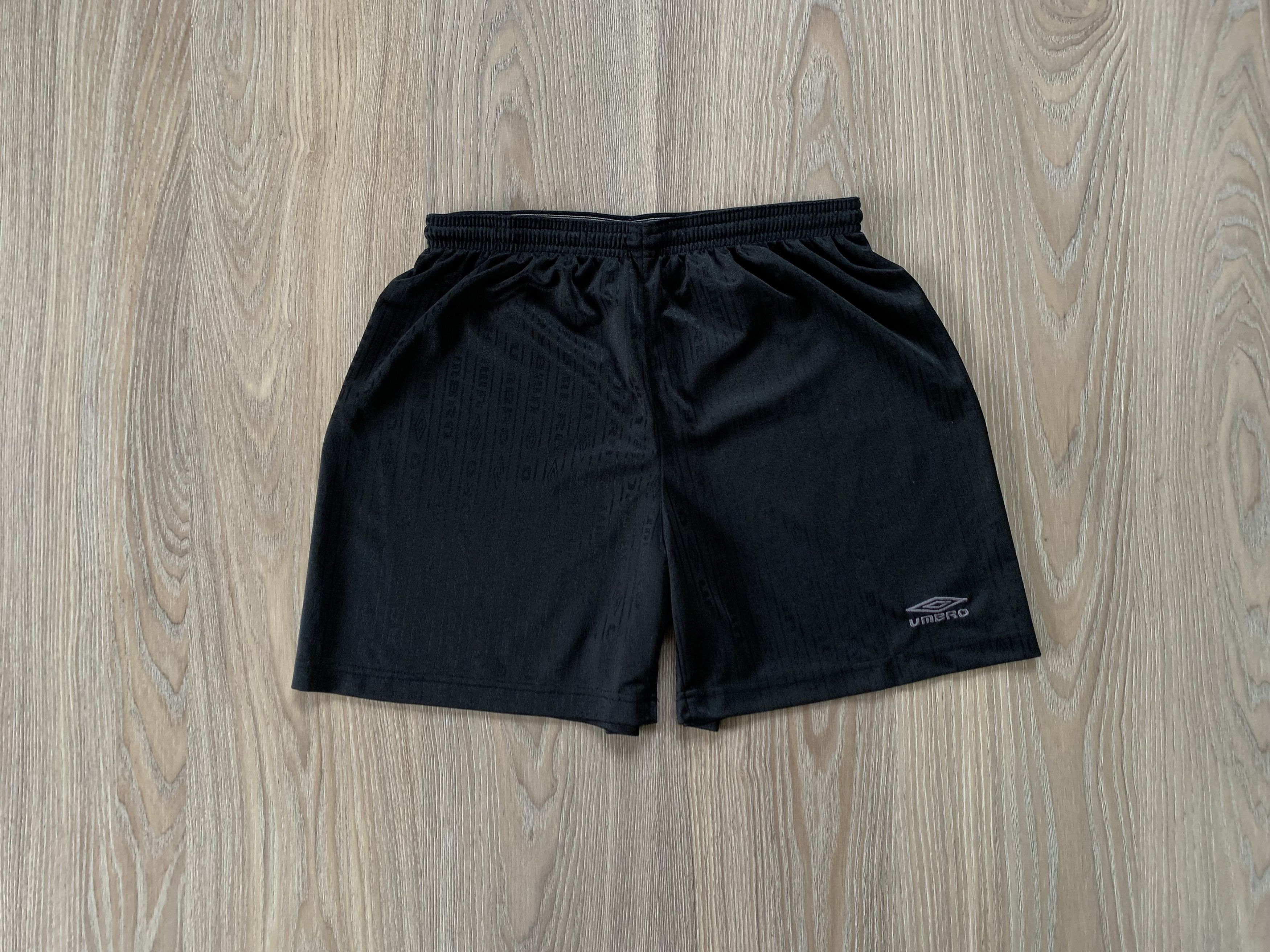 Umbro × Vintage Vintage Umbro Black Monograme Training Shorts Size US 32 / EU 48 - 10 Thumbnail