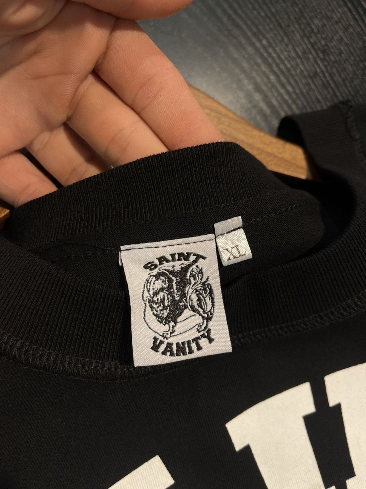 Saint Vanity Size XL - Saint Vanity Black Tee OG Print Size US M / EU 48-50 / 2 - 4 Thumbnail