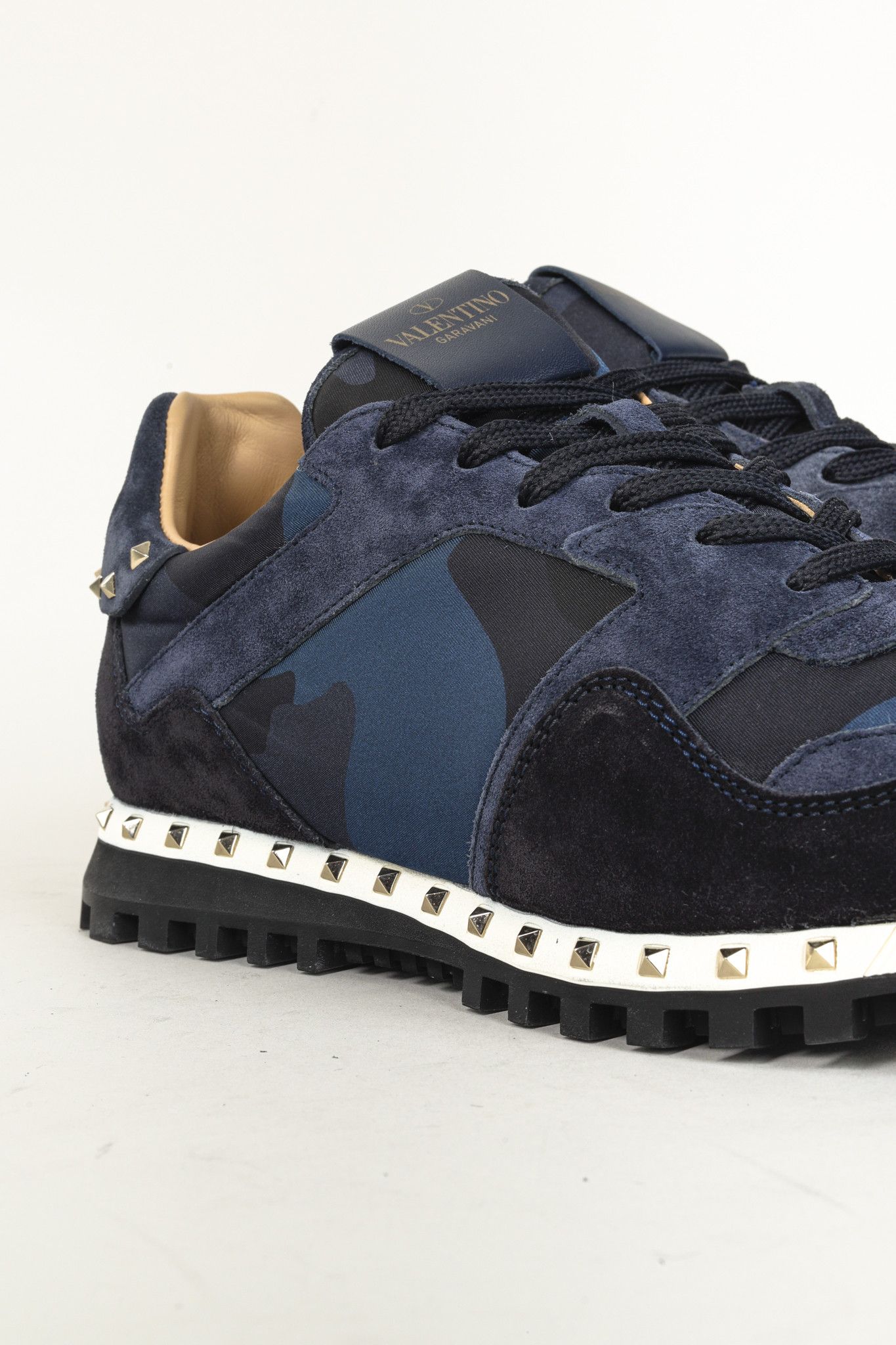 Valentino Valentino Garavani TN952Y0 Rockstud Soul Navy Camo sneakers Size US 10 / IT 40 - 8 Thumbnail