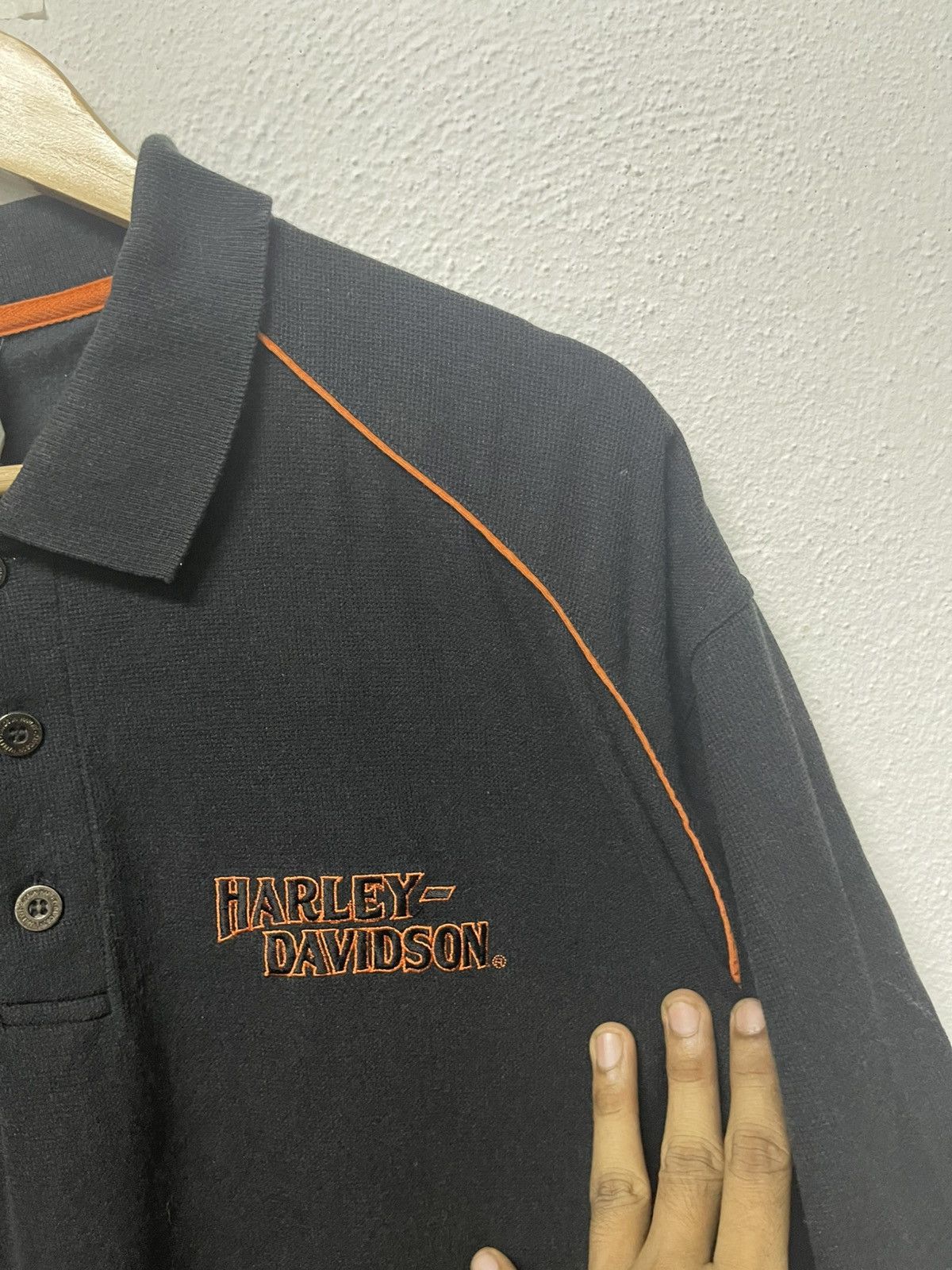 Harley Davidson 90s HARLEY DAVIDSON MILWAUKEE POLO SHIRT Size US XXL / EU 58 / 5 - 5 Thumbnail