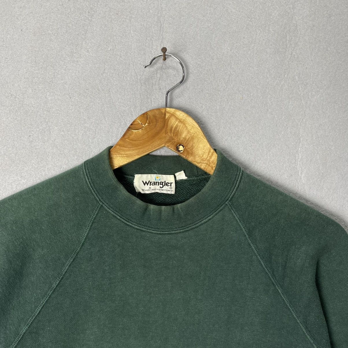 Wrangler Vintage 80s Wrangler Crewneck Sweatshirt Green Size US M / EU 48-50 / 2 - 2 Thumbnail