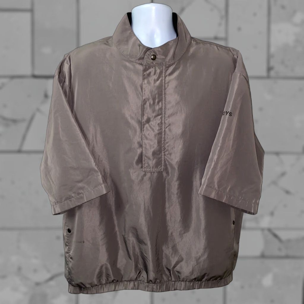 Footjoy FootJoy Jacket Golf Footjoy Dryjoys Gray XL Men 1/2 Button Up Polyester Golf Jacket Regular Size XL Gray Mens Size US XL / EU 56 / 4 - 1 Thumbnail