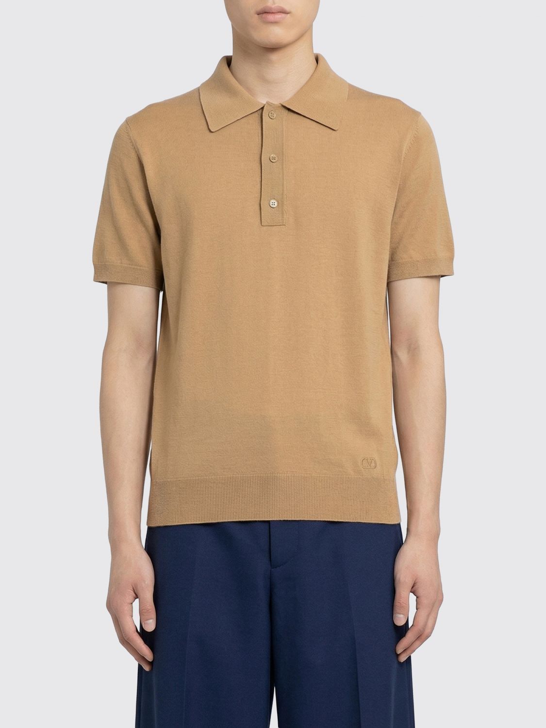 Valentino Valentino Polo Shirt Men Beige Size US XL / EU 56 / 4 - 1 Thumbnail