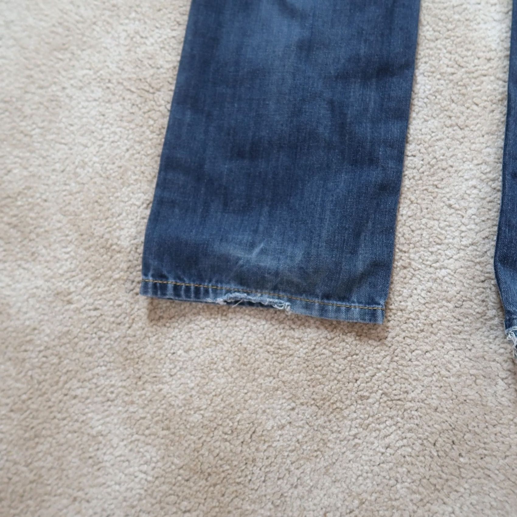 Guess GUESS Jeans Straight Leg 36x32 Men Blue Denim 5-Pocket Relaxed Regular Waist Vintage: No Denim Pants Flap pockets Jeans N/A Size US 36 / EU 52 - 7 Thumbnail
