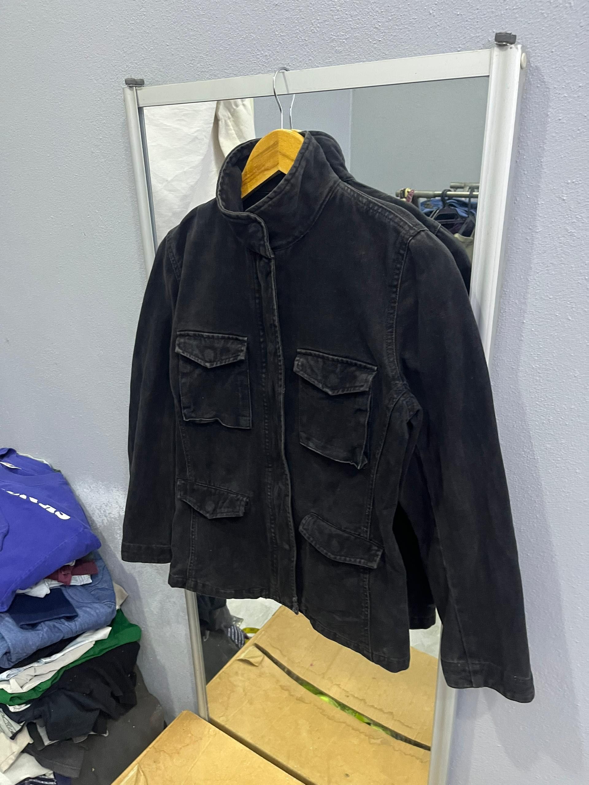 MOUSSY MOUSSY Washed Black Utility Jacket (Women’s M) Size US M / EU 48-50 / 2 - 2 Thumbnail