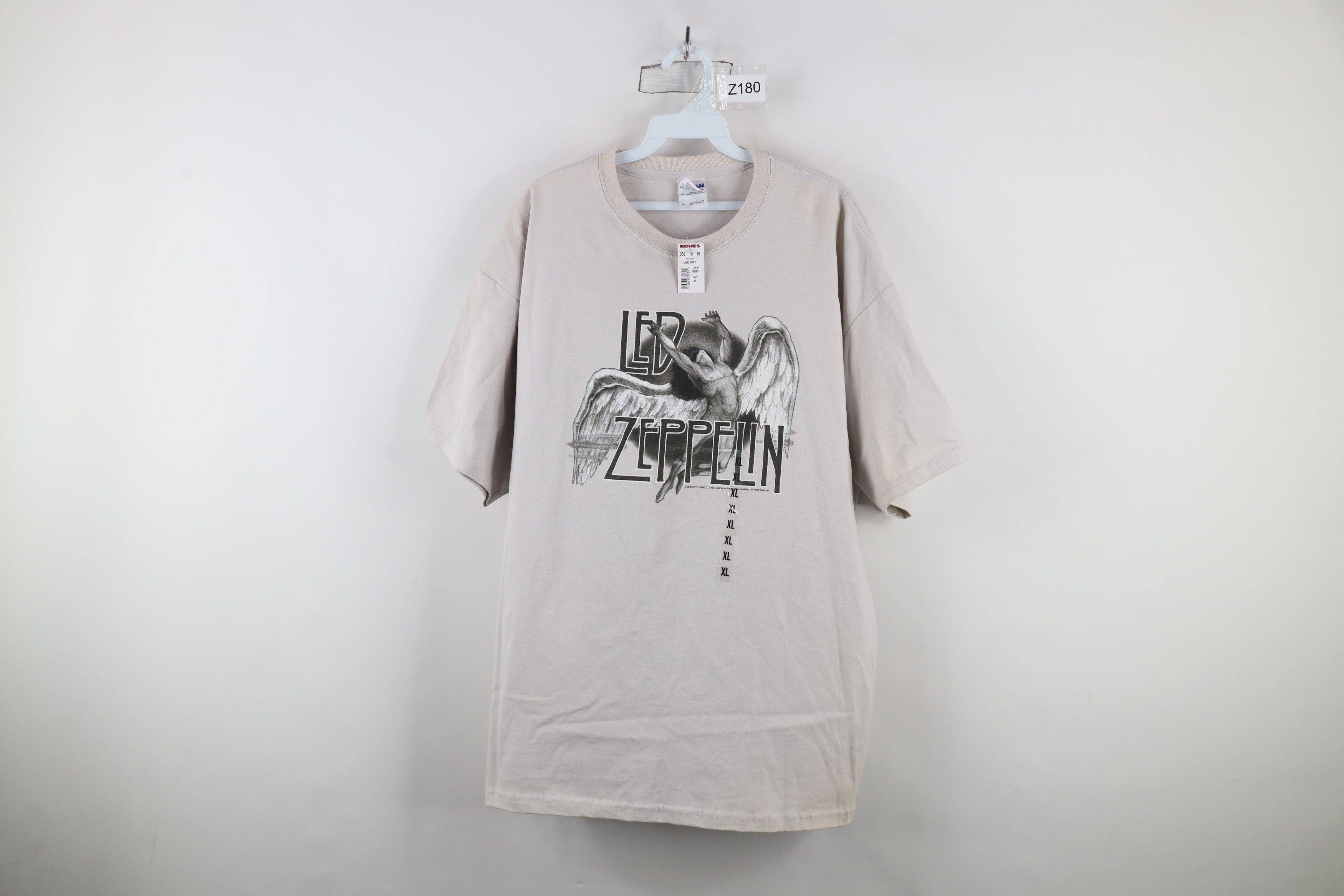 Vintage Deadstock Vintage Y2K 2008 Led Zeppelin Band T-Shirt Gray Size US XL / EU 56 / 4 - 1 Thumbnail