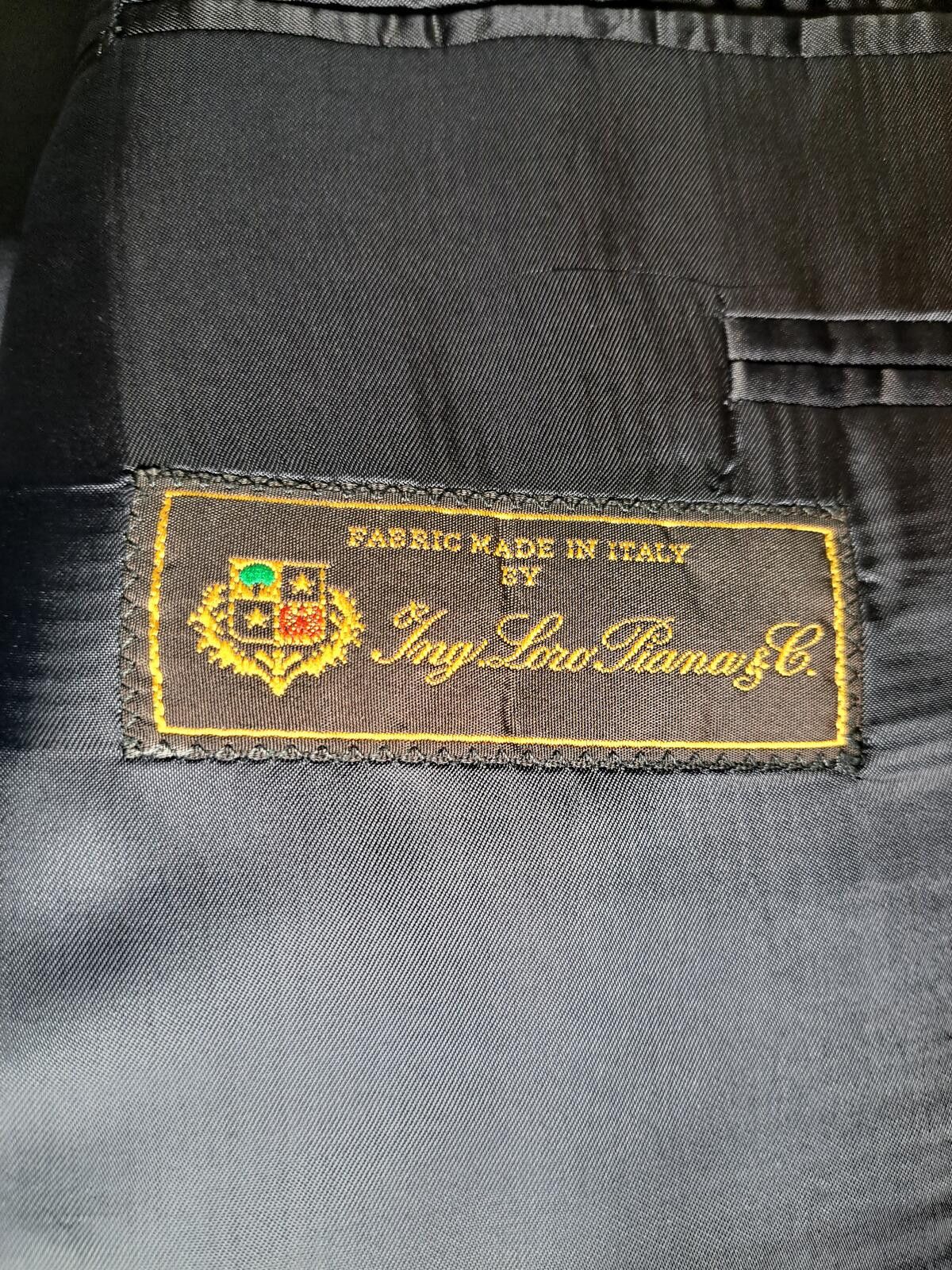 Zanella Zanella Loro Piana Sport Coat 44R Navy Linen Virgin Wool Size 44R - 3 Thumbnail