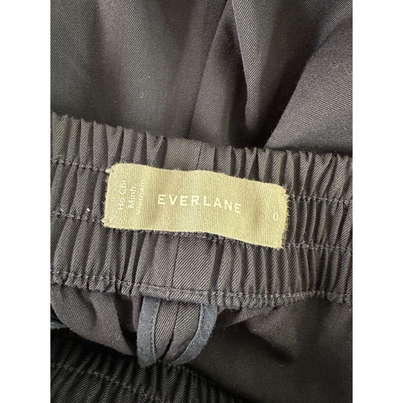 Everlane Everlane Black Italian GoWeave Easy Pull On Wool Pant 0 Size 25" / US 0 / IT 36 - 10 Thumbnail
