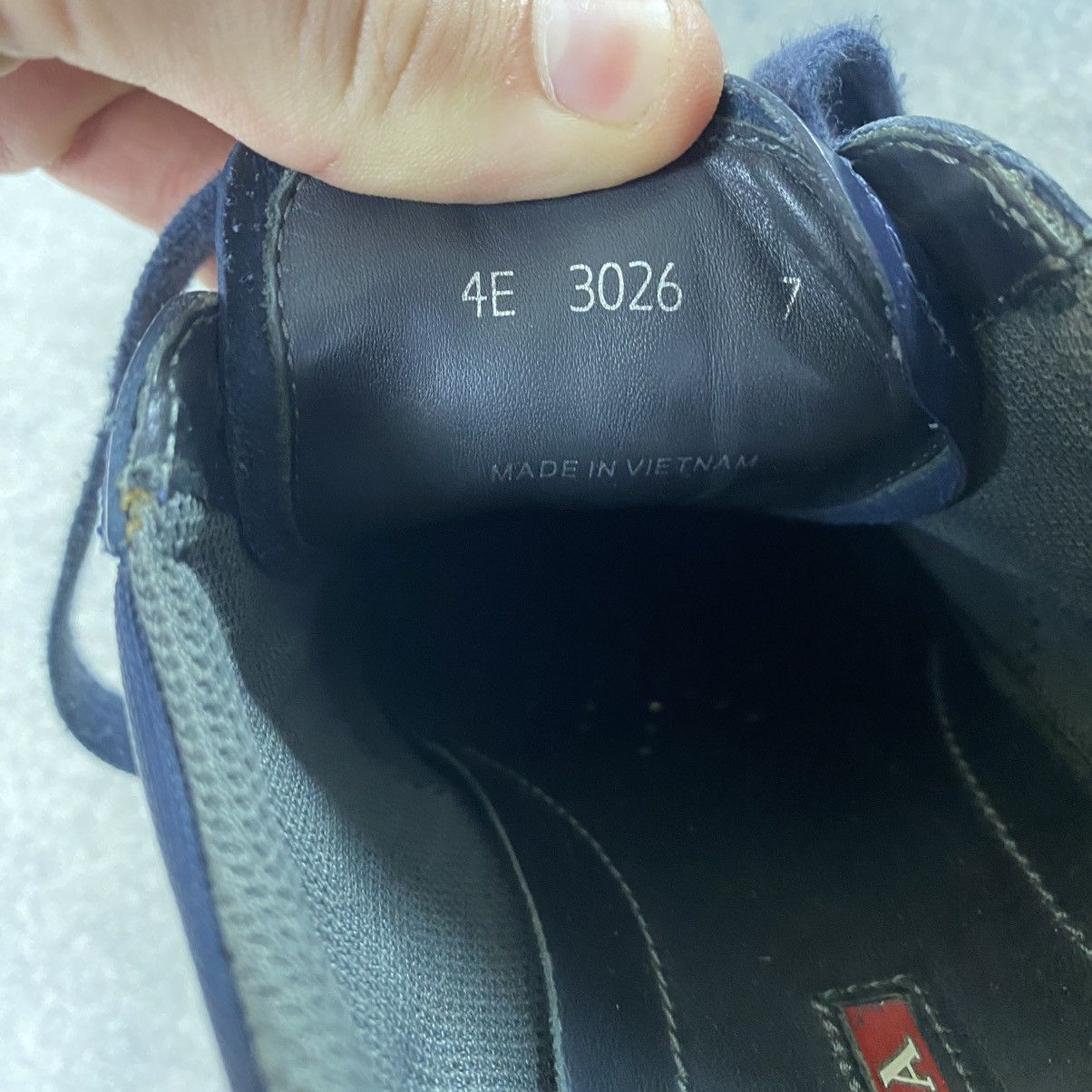 Prada PRADA Sneakers Leather Shoes Blue Size 7 Size US 7 / EU 40 - 11 Thumbnail